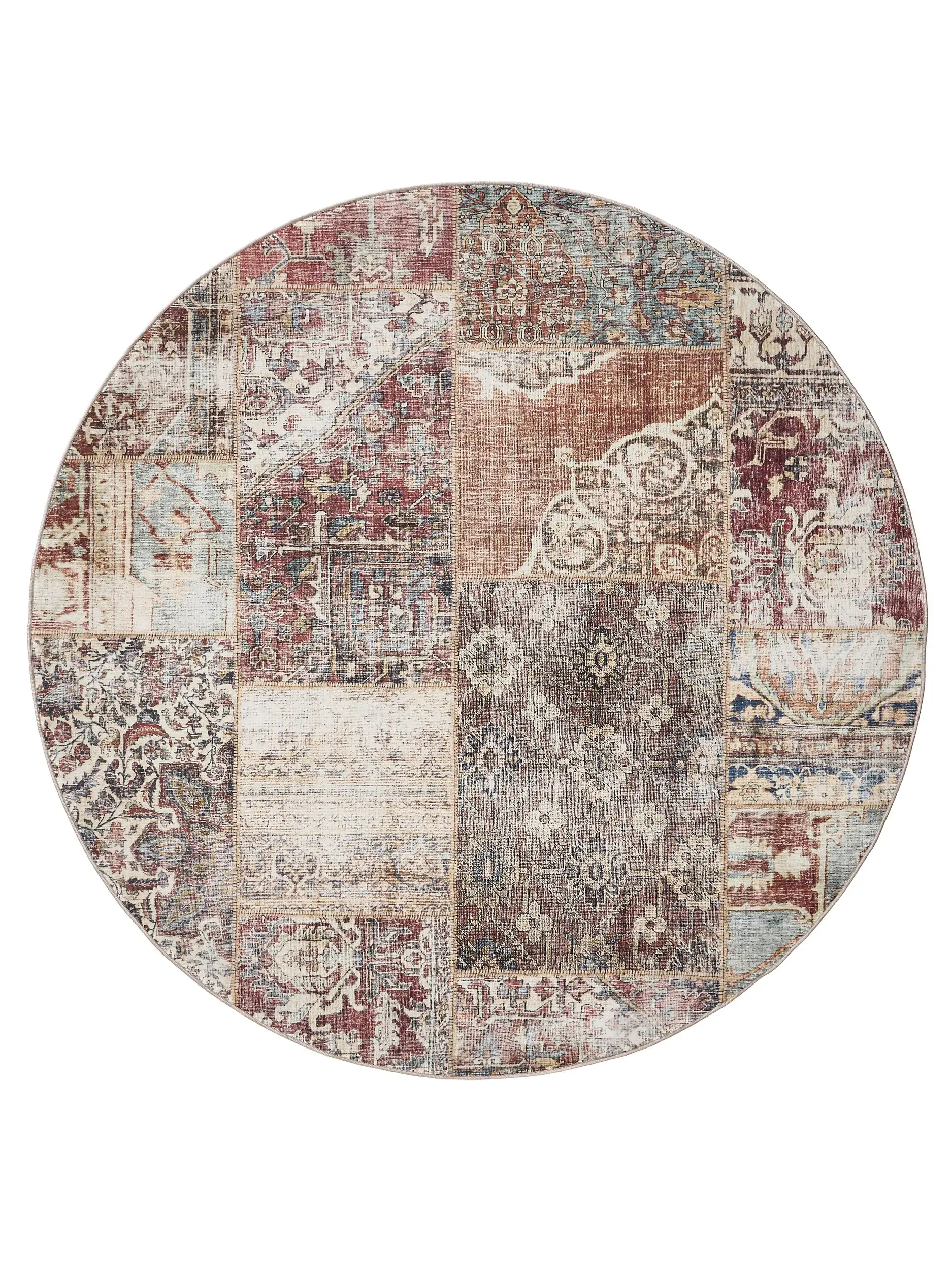 Rug made of 100% Polyester in Multicolour with a 100% Polyester high pile by benuta Basic