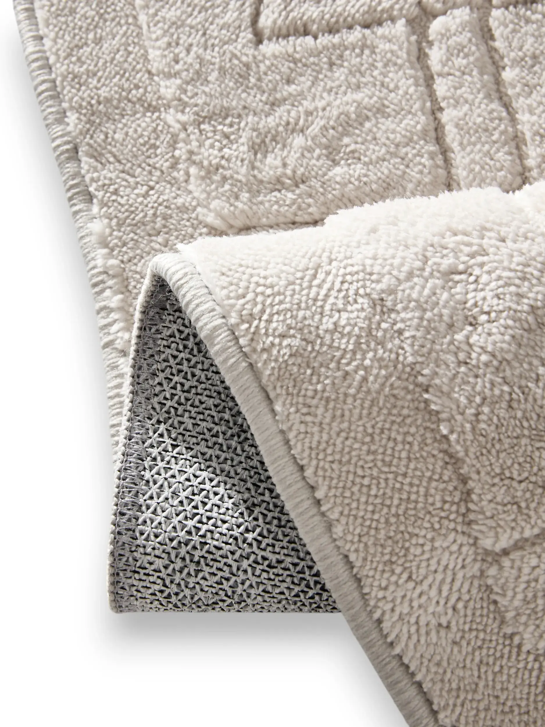 Teppich aus 100% Polyester in Grey mit 100% Polyester hohem Flor von benuta Pop