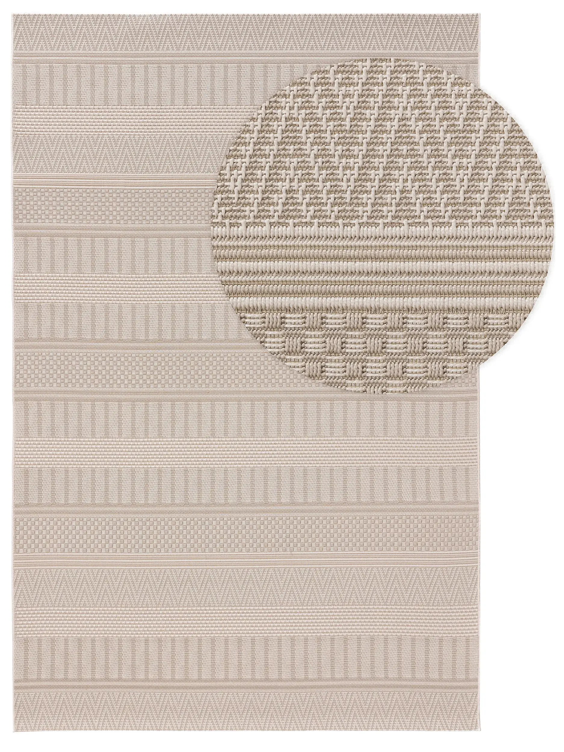 Tappeto di 100% Polipropilene in Beige con pelo alto 100% Polipropilene da benuta nest
