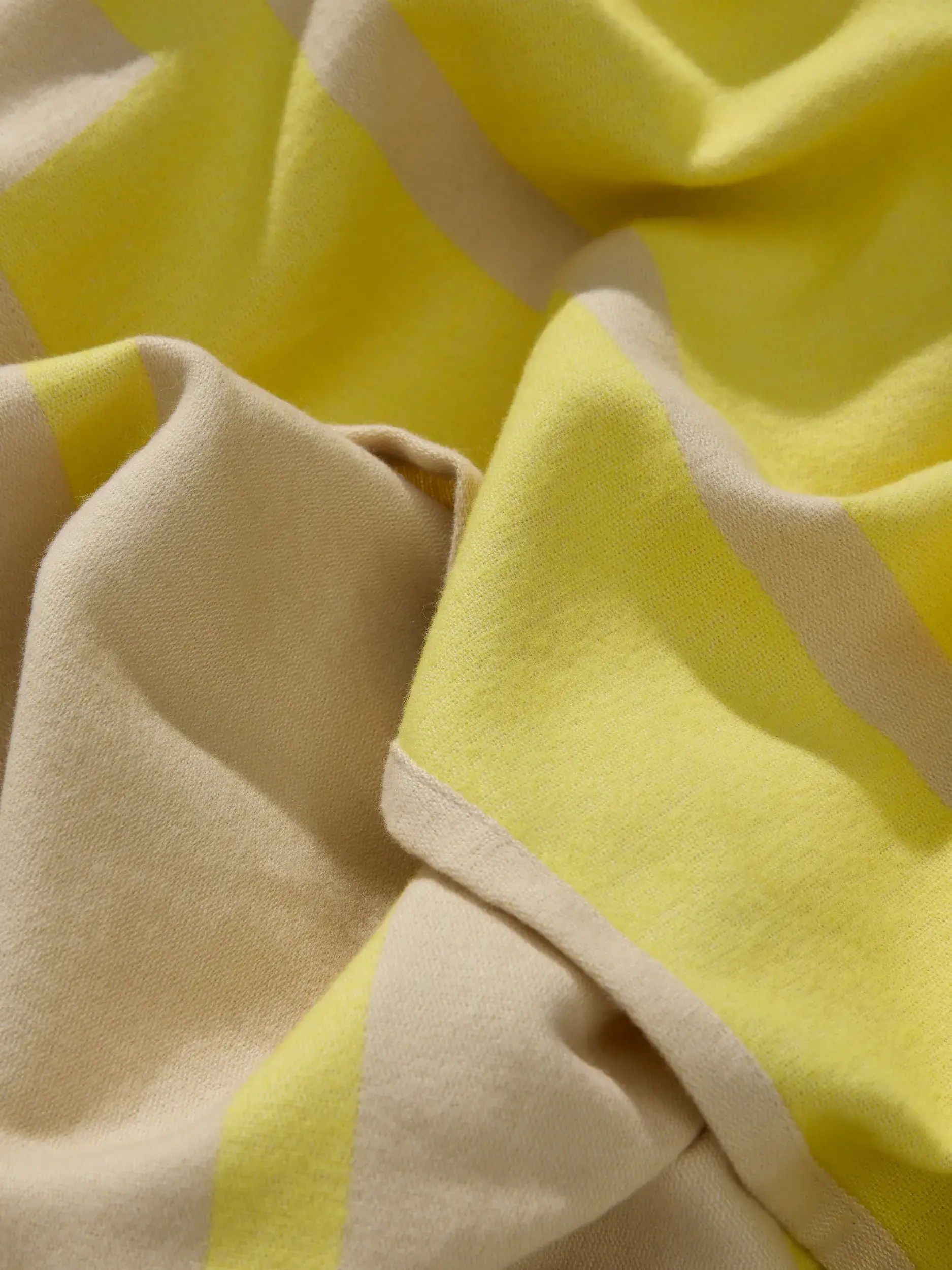 Cobertor de algodão Reed Amarelo de benuta nest