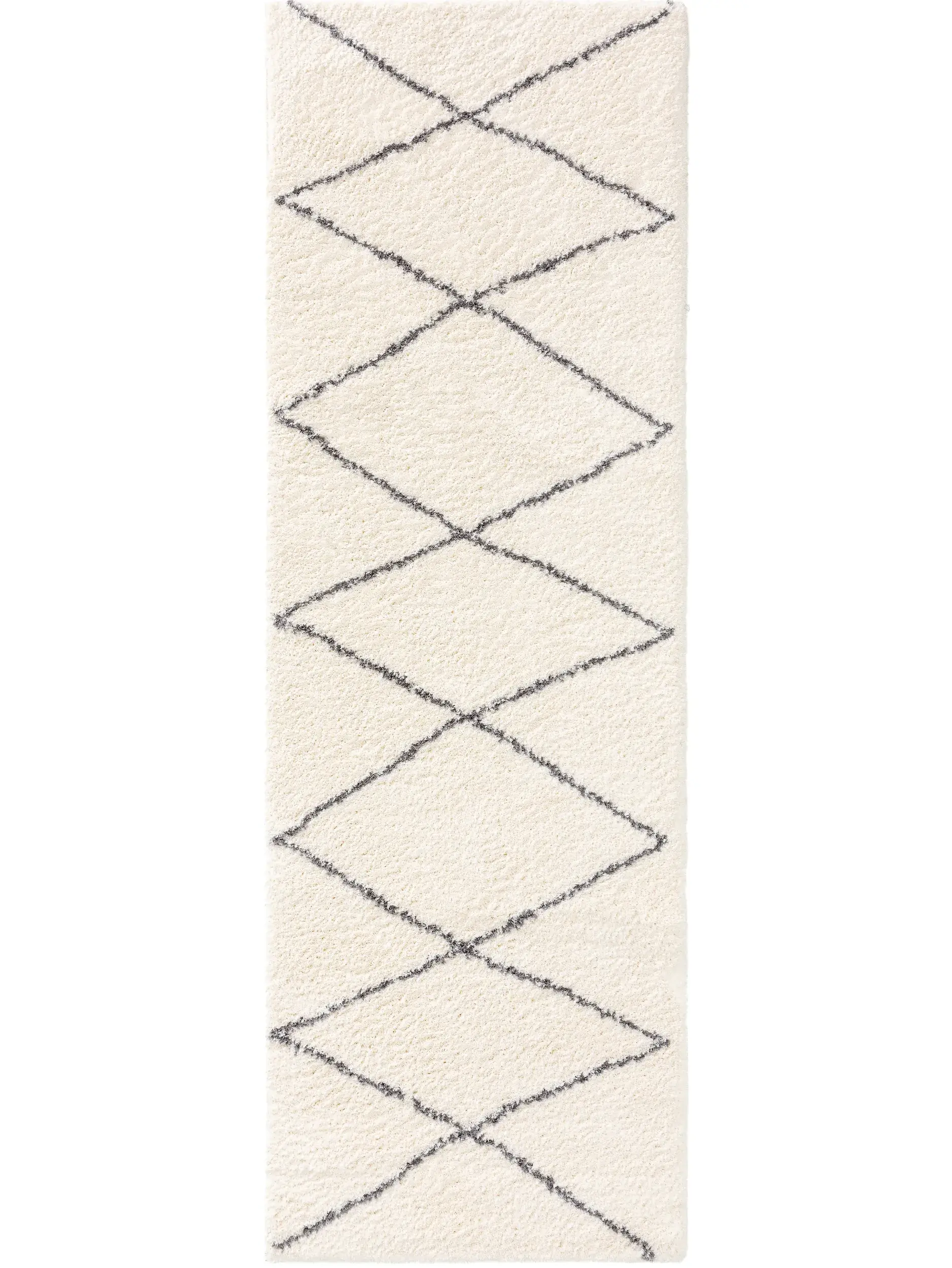 Rug made of 100% Polyester (Microfiber) in Beige with a 100% Polyester (Microfiber) high pile by benuta Nest