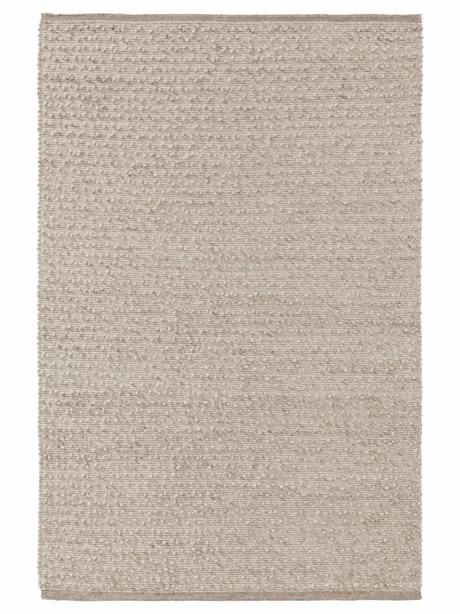 Tapijt van 40% Wol, 30% Katoen, 20% Polyester, 10% Viscose in Beige met een 40% Wol, 30% Katoen, 20% Polyester, 10% Viscose hoge pool van benuta pure