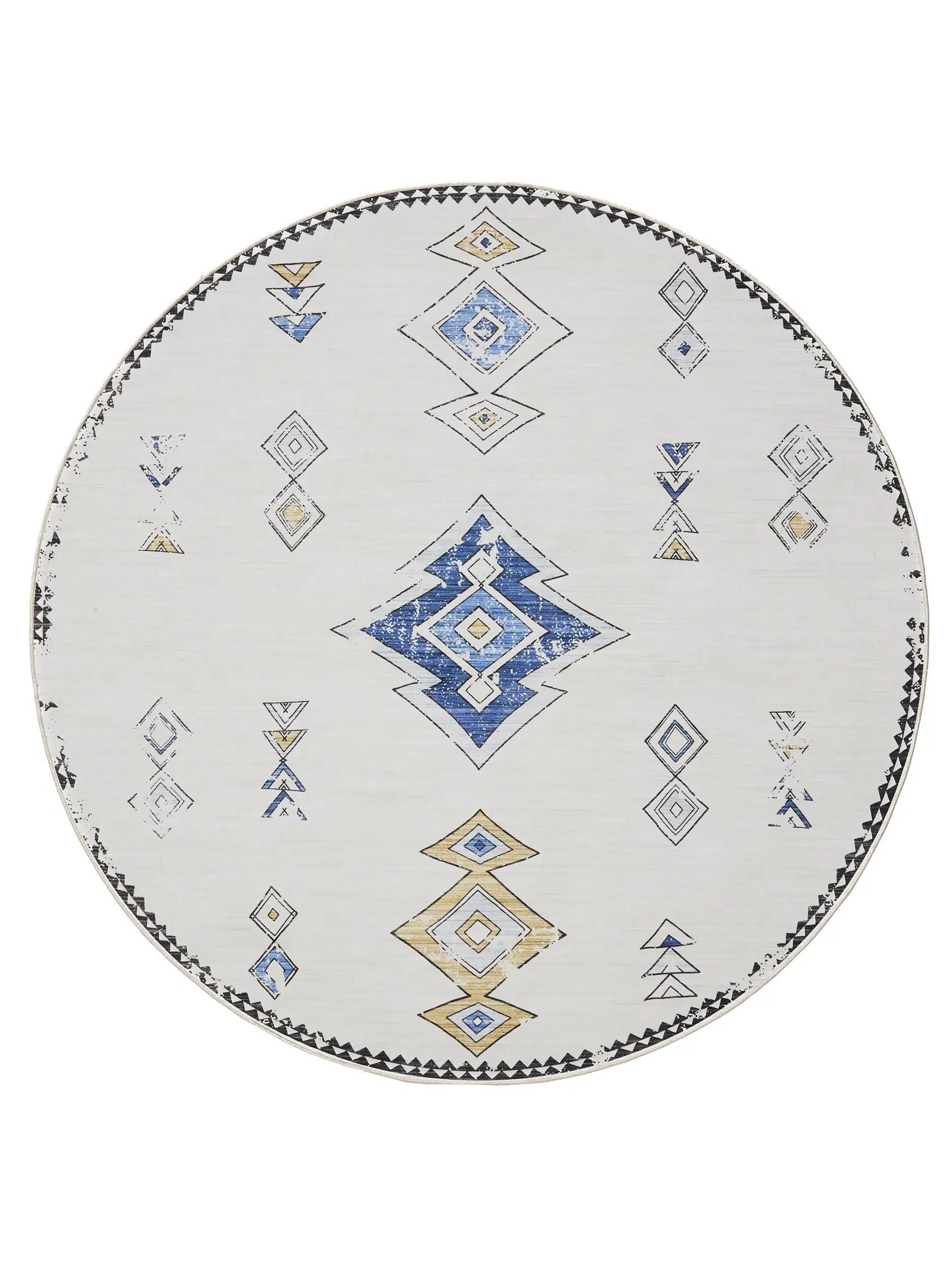 Rug made of 100% Polyester in Beige with a 100% Polyester high pile by benuta Basic