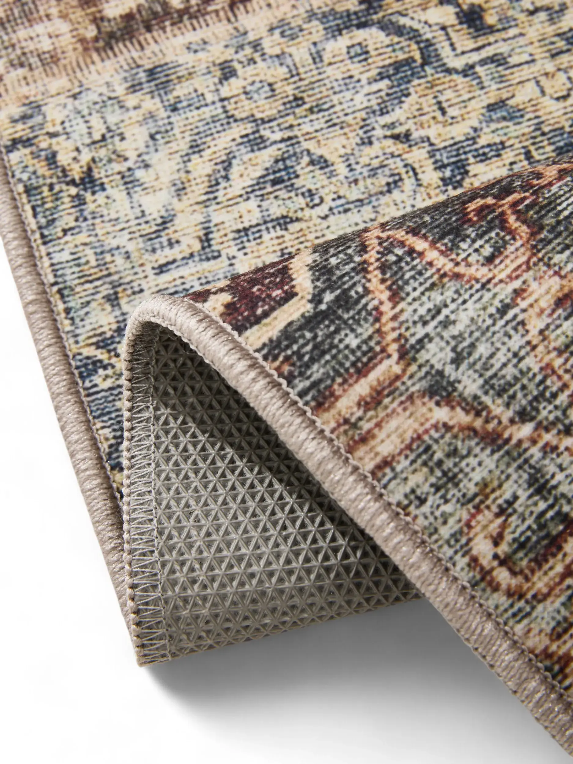 Tappeto di 100% Poliestere in Multicolor con pelo alto 100% Poliestere da benuta Basic