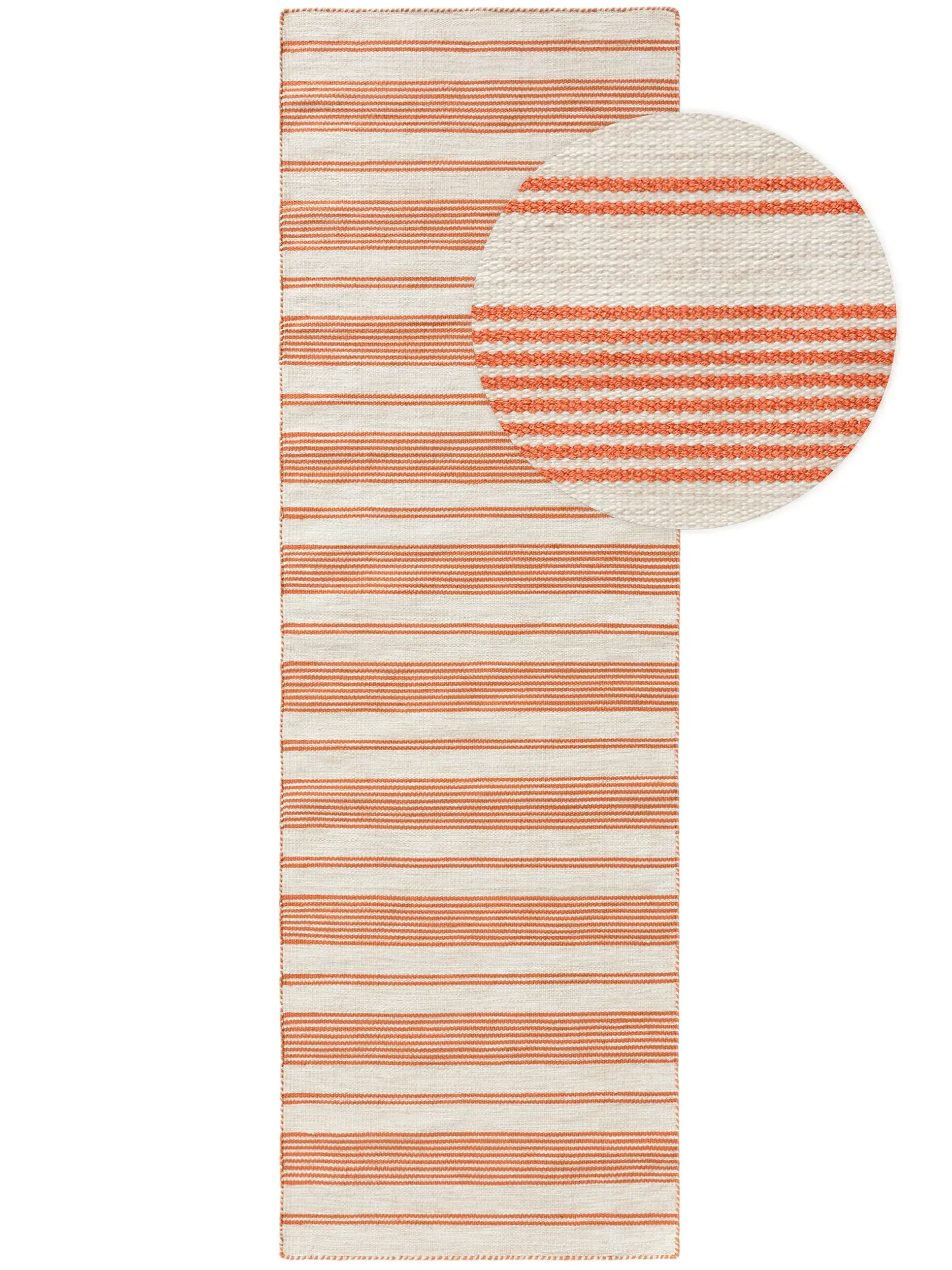 Teppe av 100% Polyester (recyceltes PET) i Orange med 100% Polyester (recyceltes PET) høy lugg fra benuta Nest