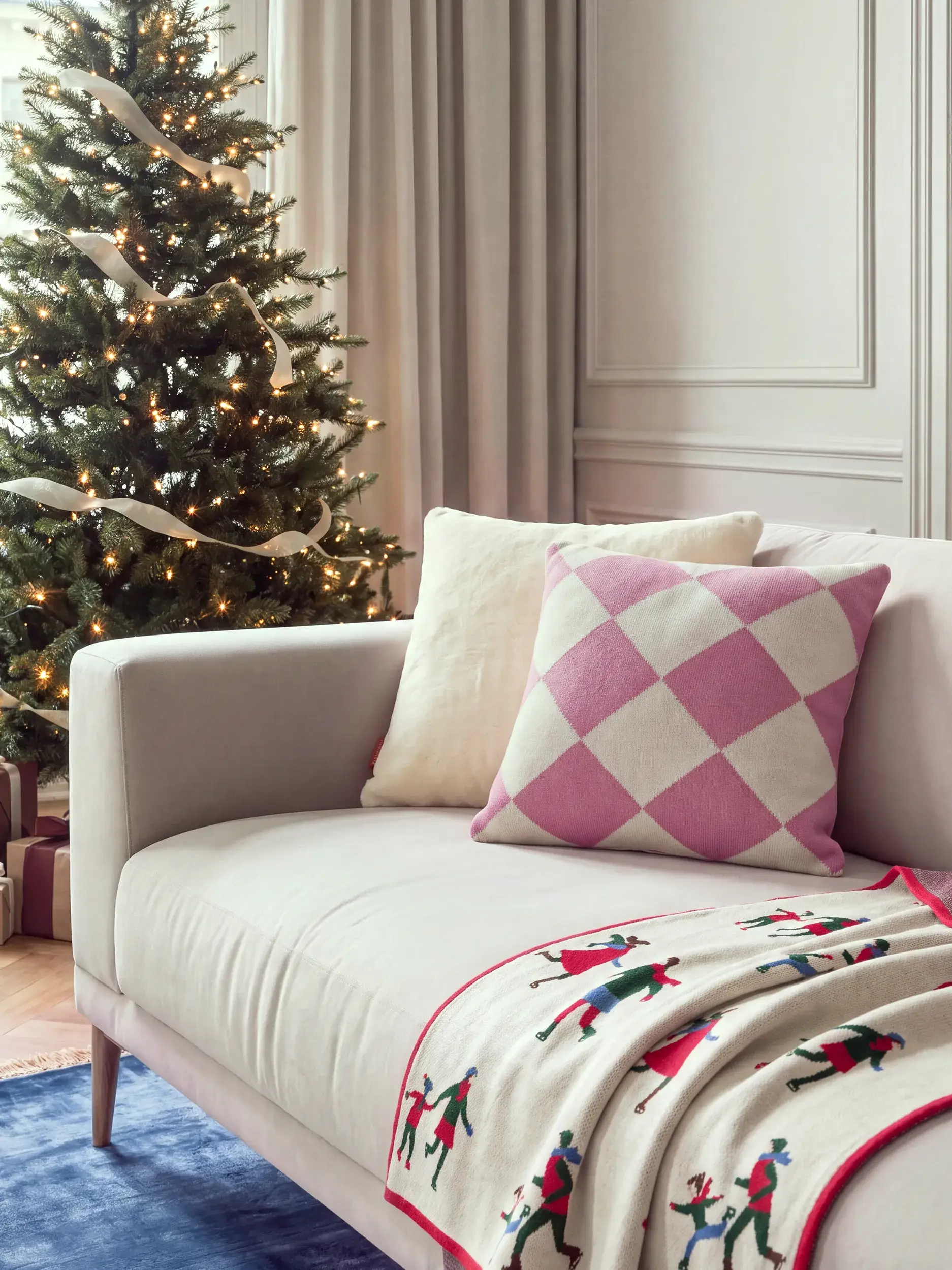 Kerstkussen Ally Pink van benuta