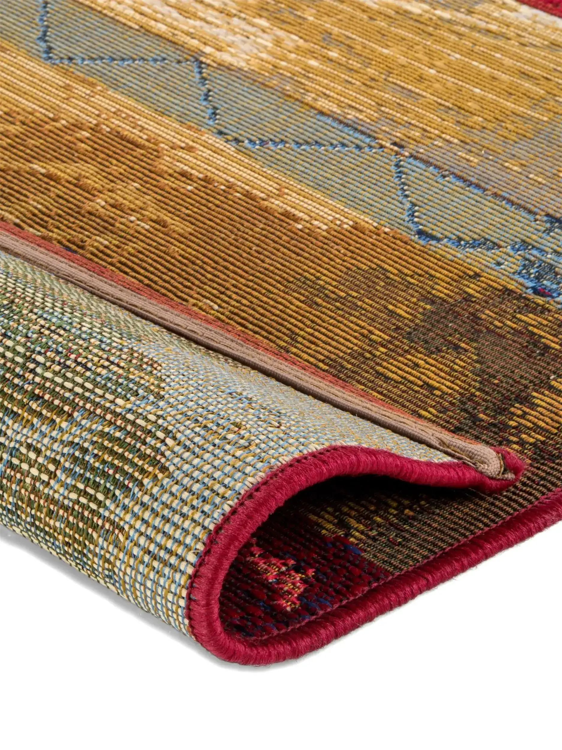Tapijt van 76% Polypropyleen, 23% Polyester, 1% Latex in Veelkleurig met een 76% Polypropyleen, 23% Polyester, 1% Latex hoge pool van benuta nest