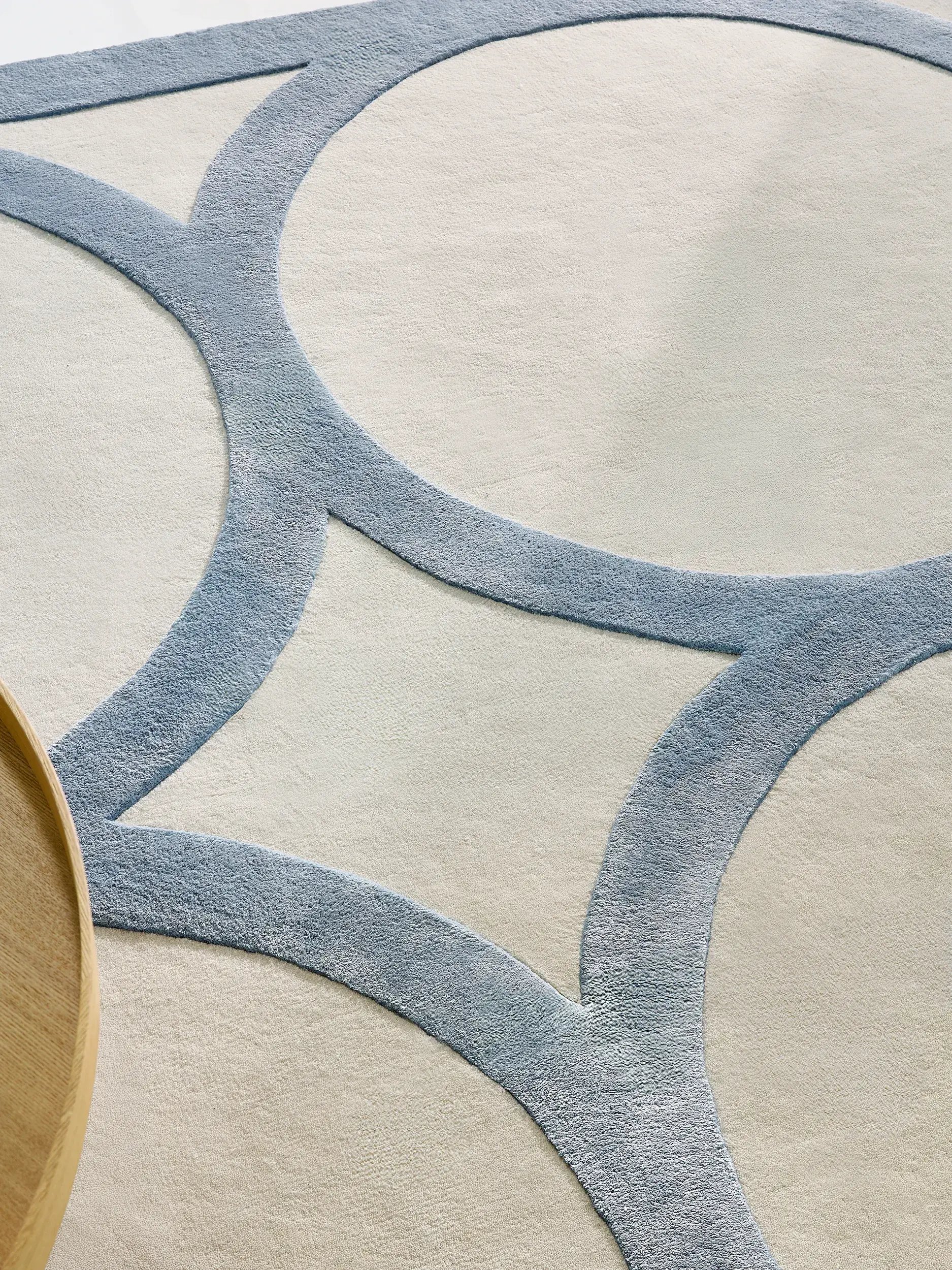 Tapete Maxim de 65% Lã, 35% Lyocell (TENCEL™) em Bege da benuta Finest