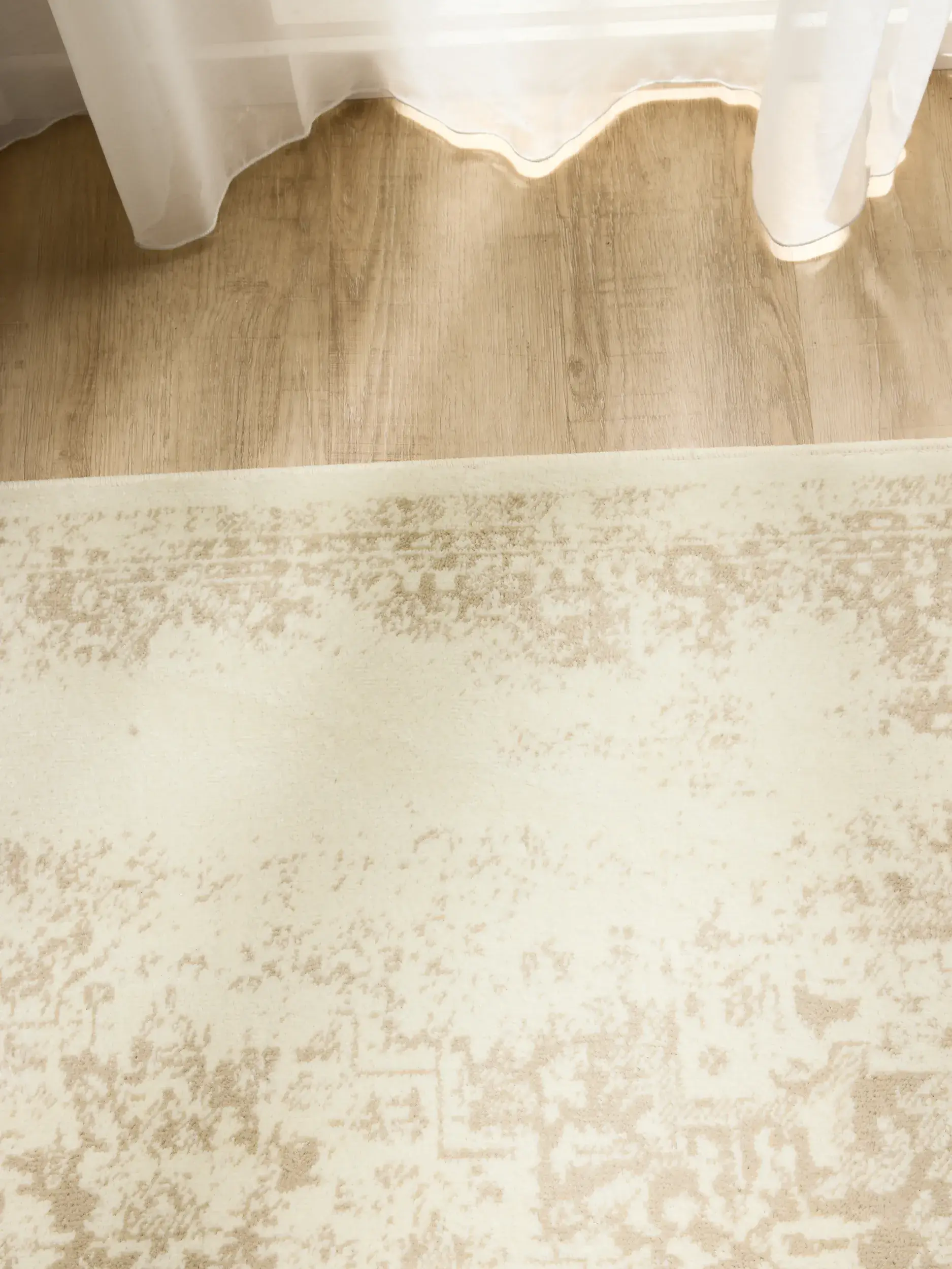 Rug made of 100% Polypropylen in Beige with a 100% Polypropylen high pile by benuta Basic