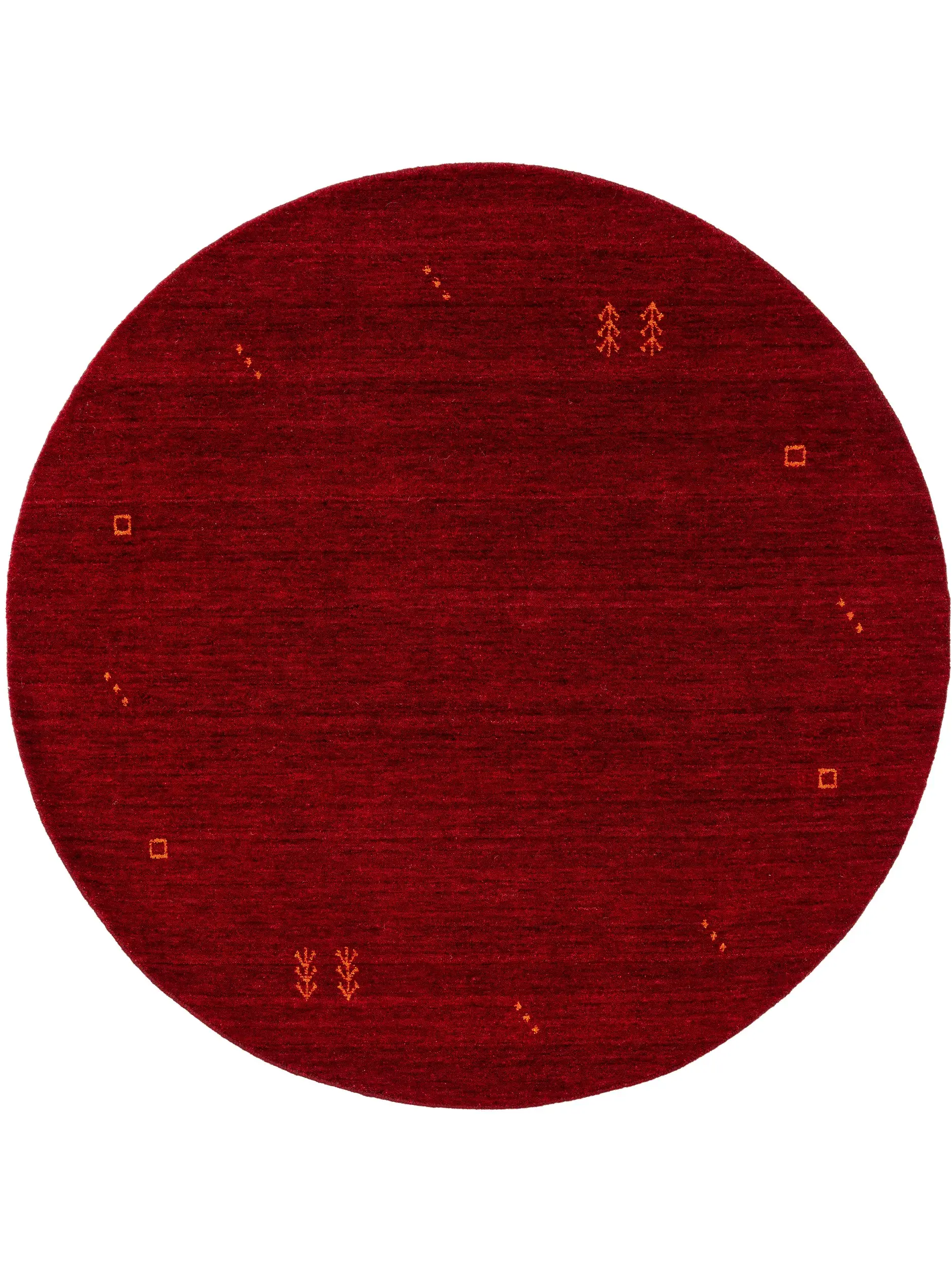 Tapijt van 100% Wol in Rood met een 100% Wol hoge pool van benuta nest
