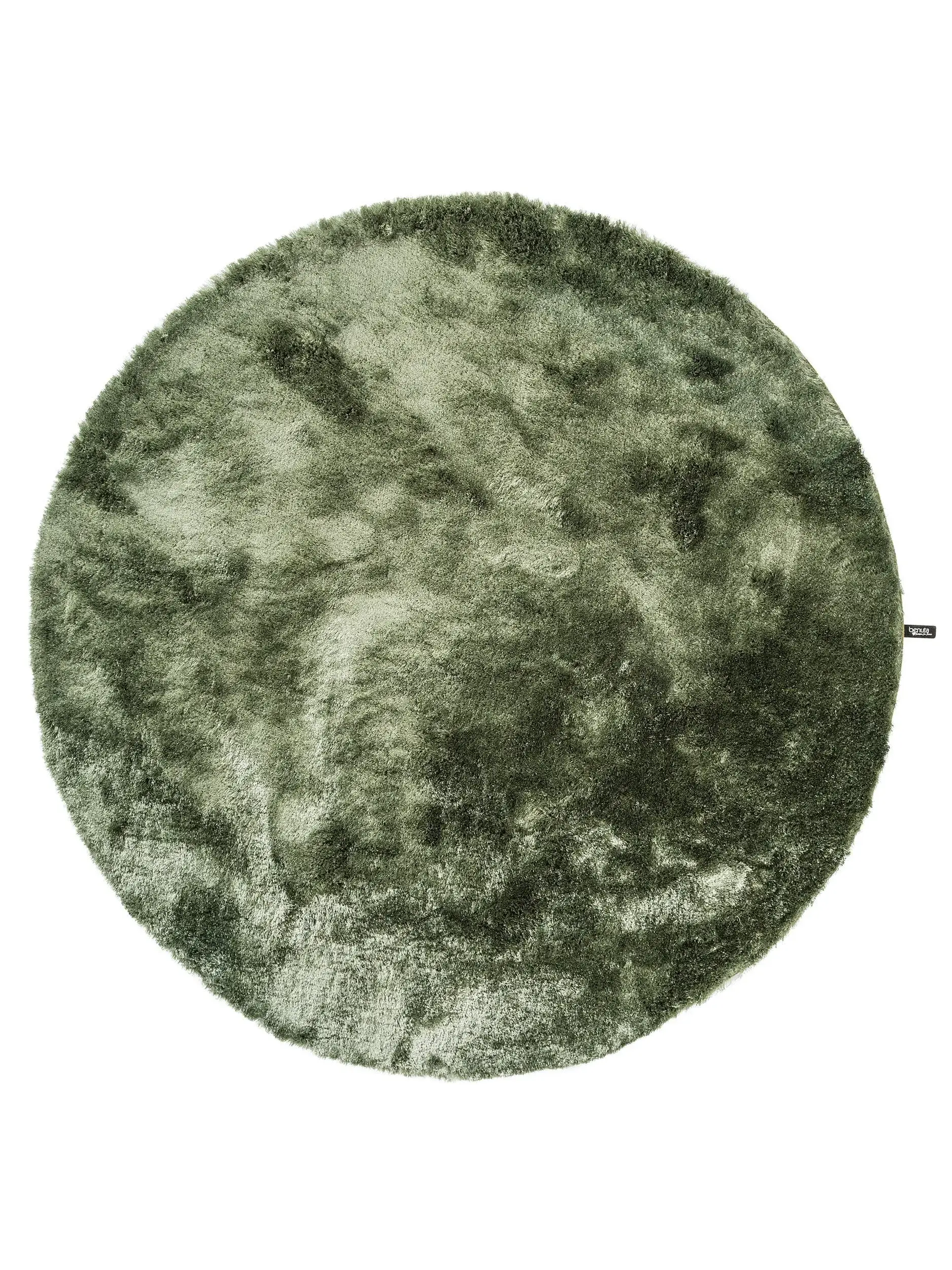 Tapijt van 100% Polyester in Groen met een 100% Polyester hoge pool van benuta nest
