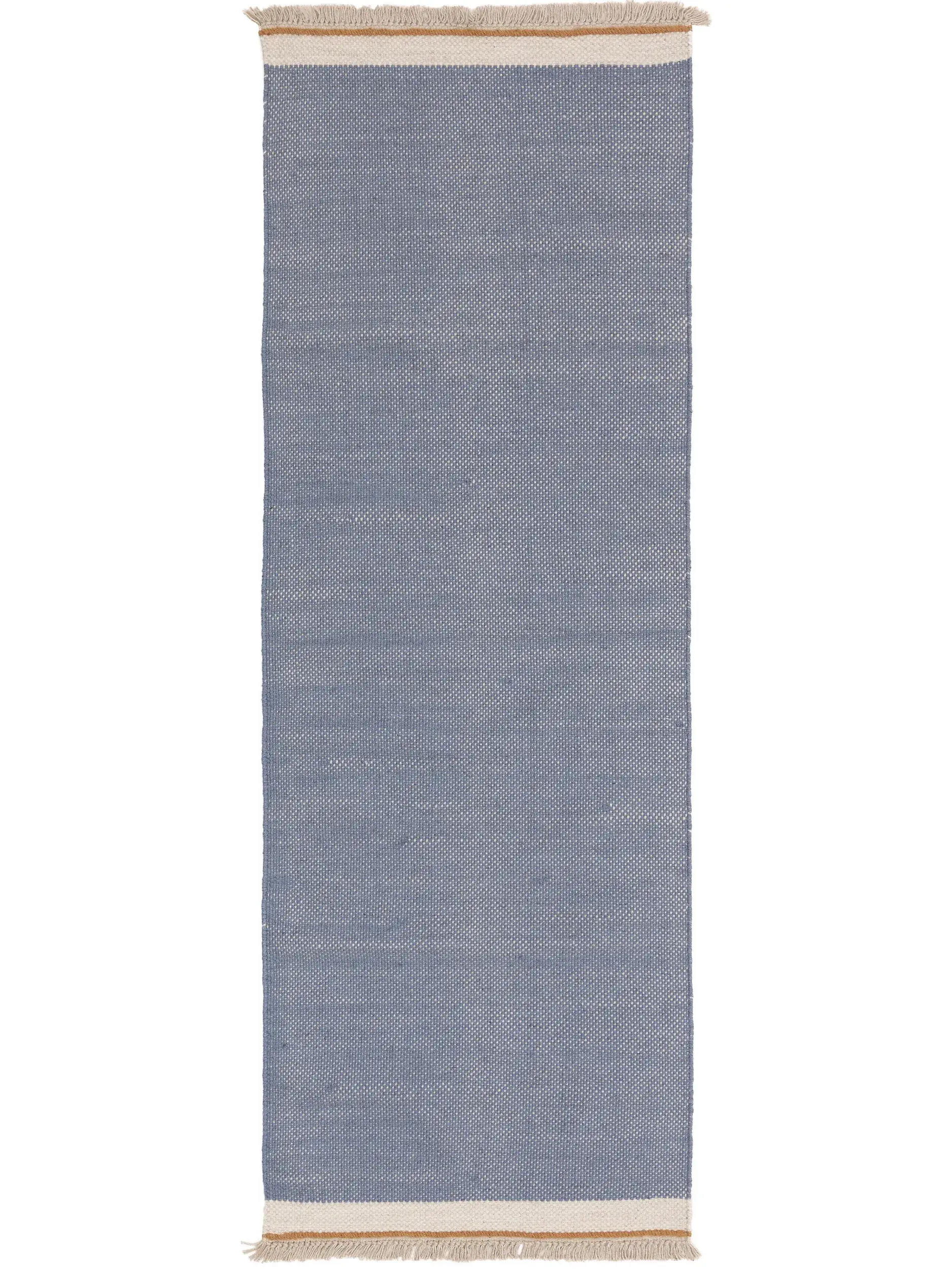 Teppich aus 60% Wolle, 40% Baumwolle in Blau mit 60% Wolle, 40% Baumwolle hohem Flor von benuta Pop