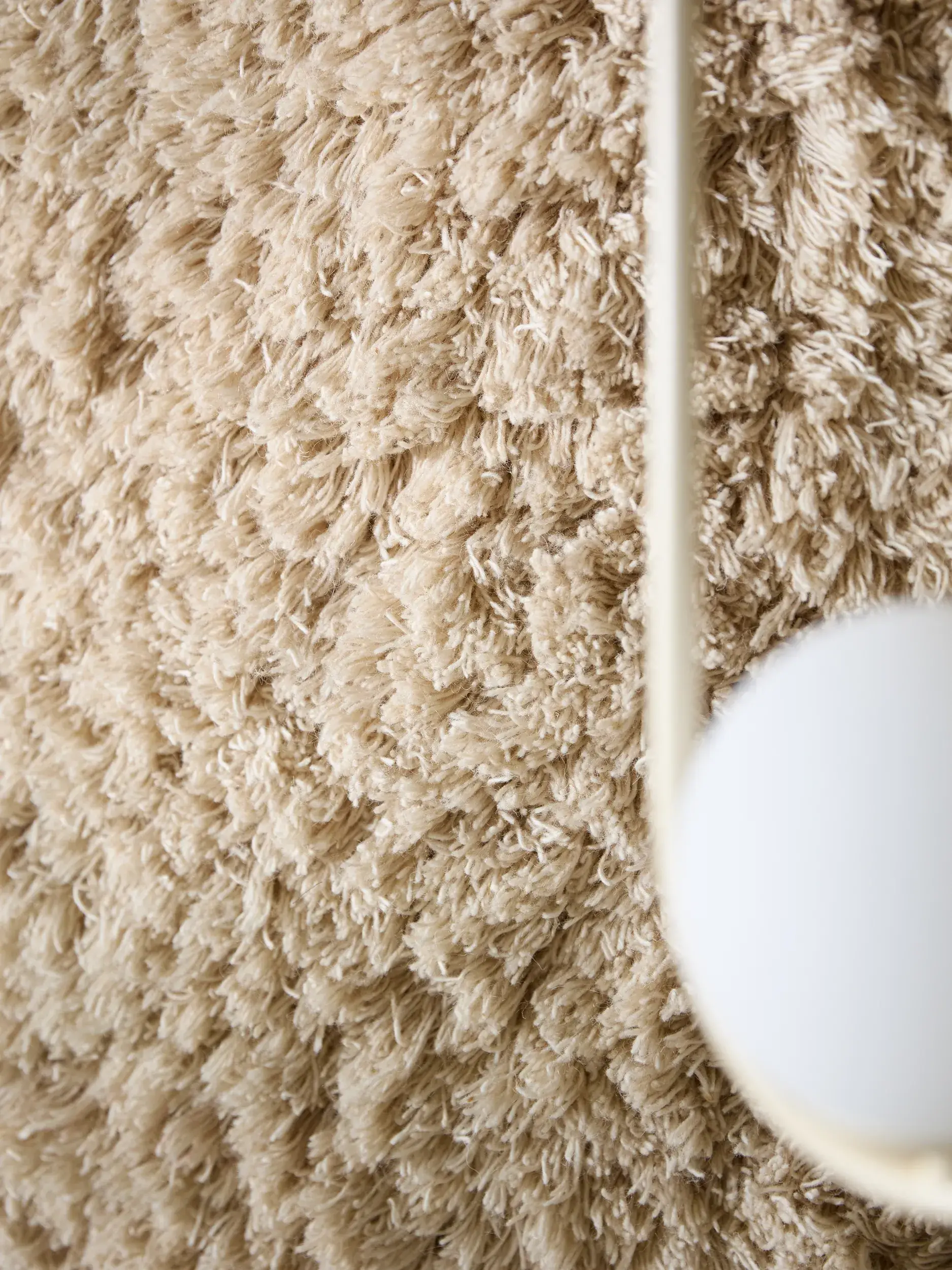Tapete de 100% Wolle em Beige com pelo de 100% Wolle de altura da benuta Pure