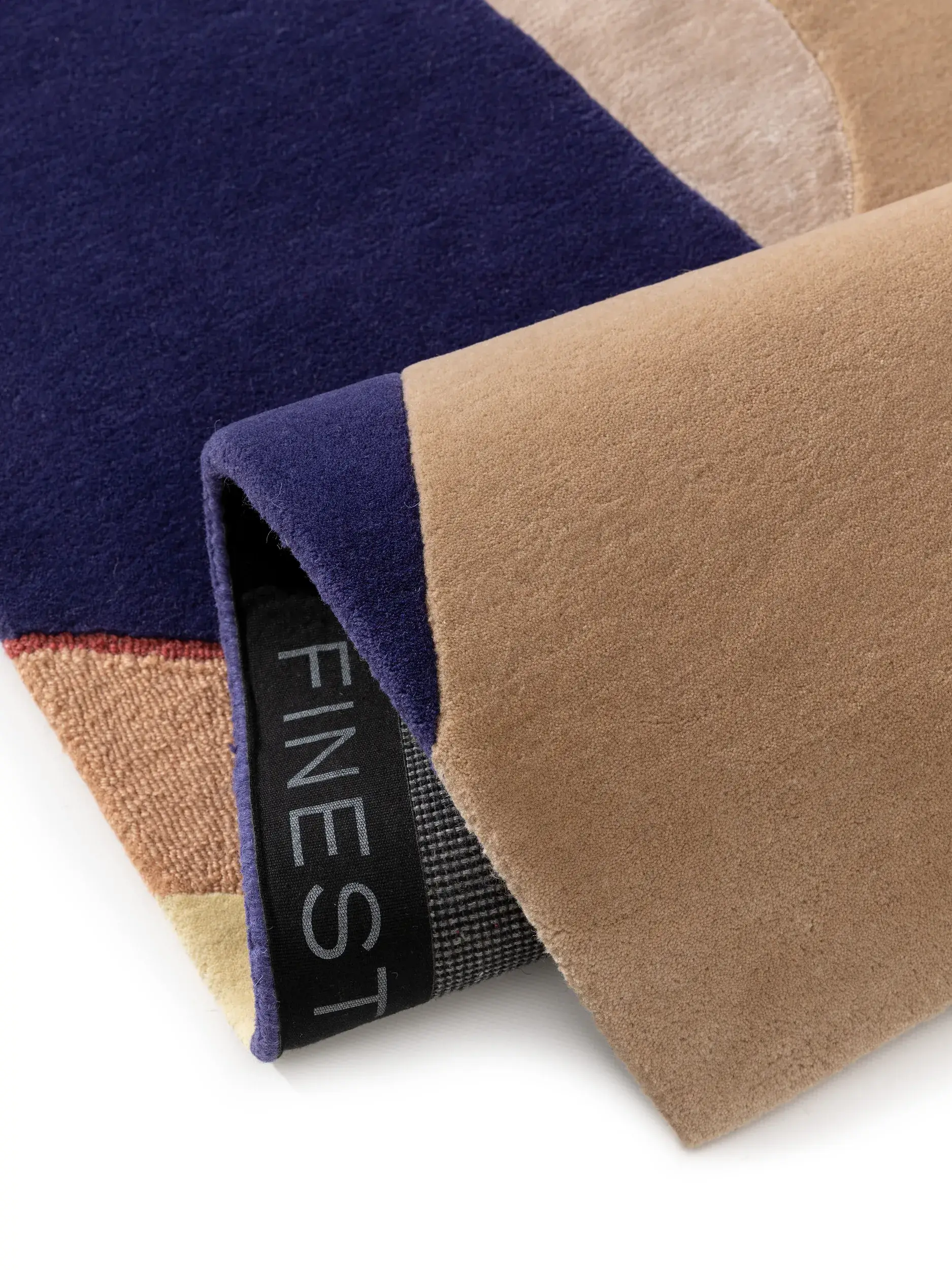 Teppich aus 75% Wolle, 25% Lyocell (Tencel™) in Multicolor mit 75% Wolle, 25% Lyocell (Tencel™) hohem Flor von benuta Finest