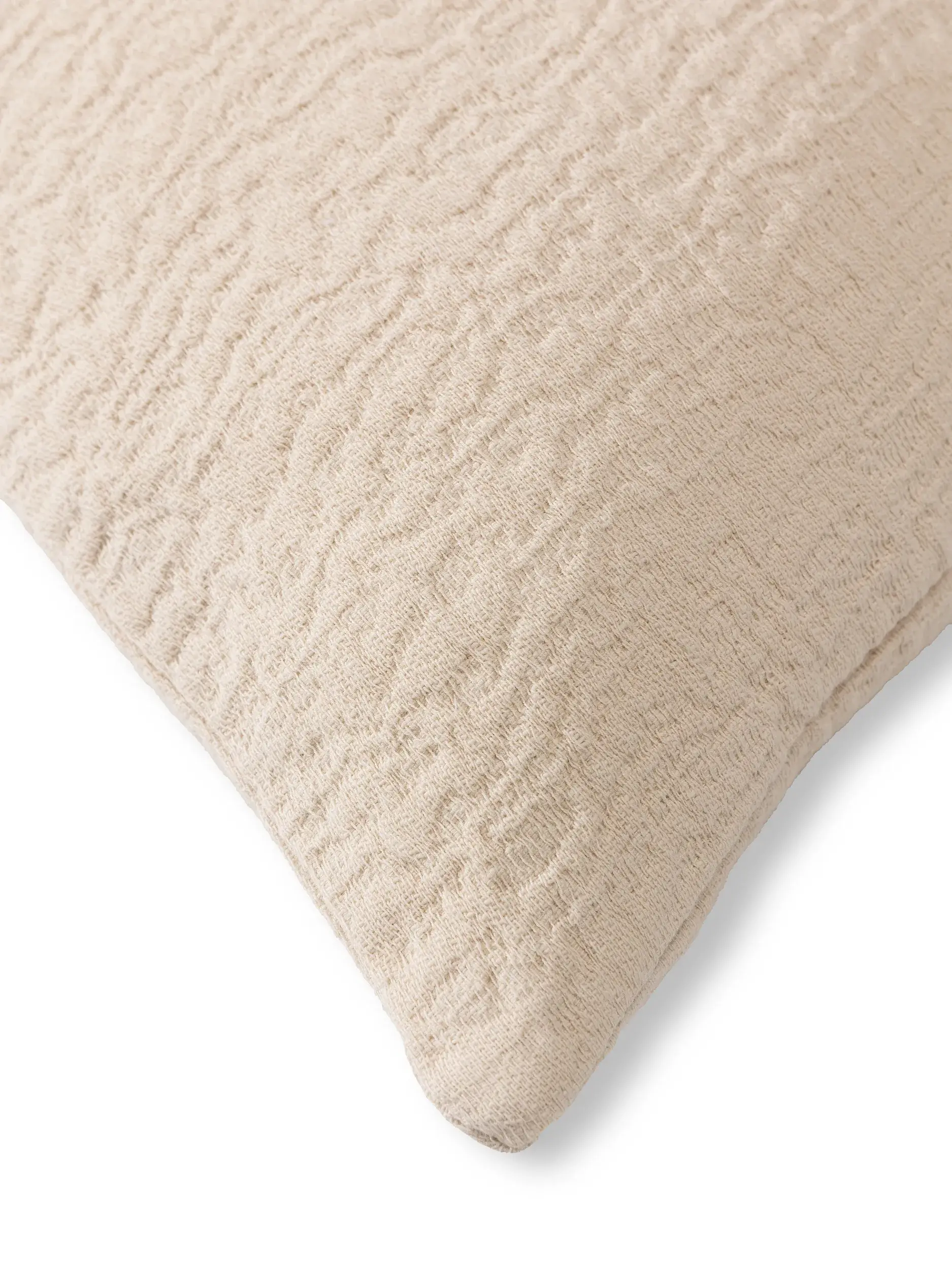 Örngott Carmo Creme med Enfärgad-design i 100% Bomull från benuta