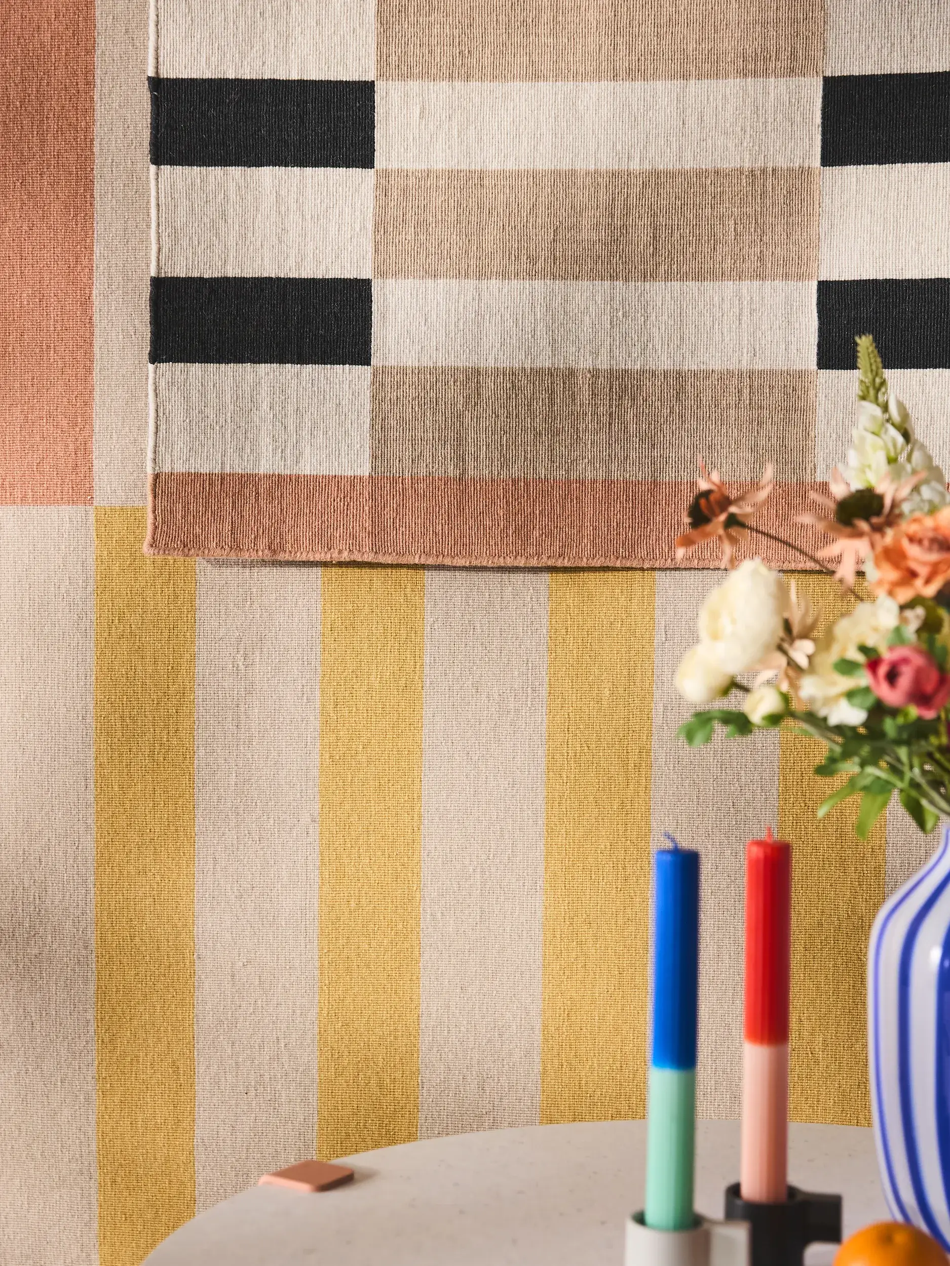 Teppich aus 100% Wool in Beige mit 100% Wool hohem Flor von benuta Nest