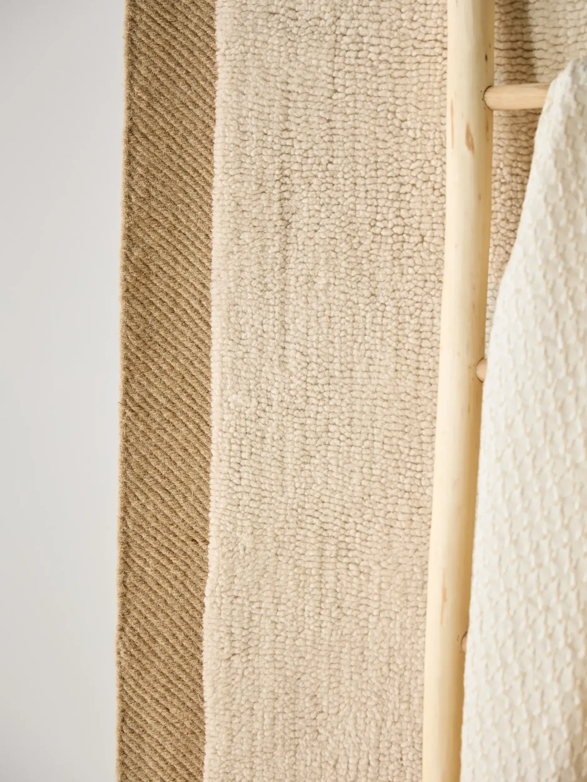 Rug Franco made of 50% Wool, 50% Wool (from New Zealand) in Beige by benuta Pure