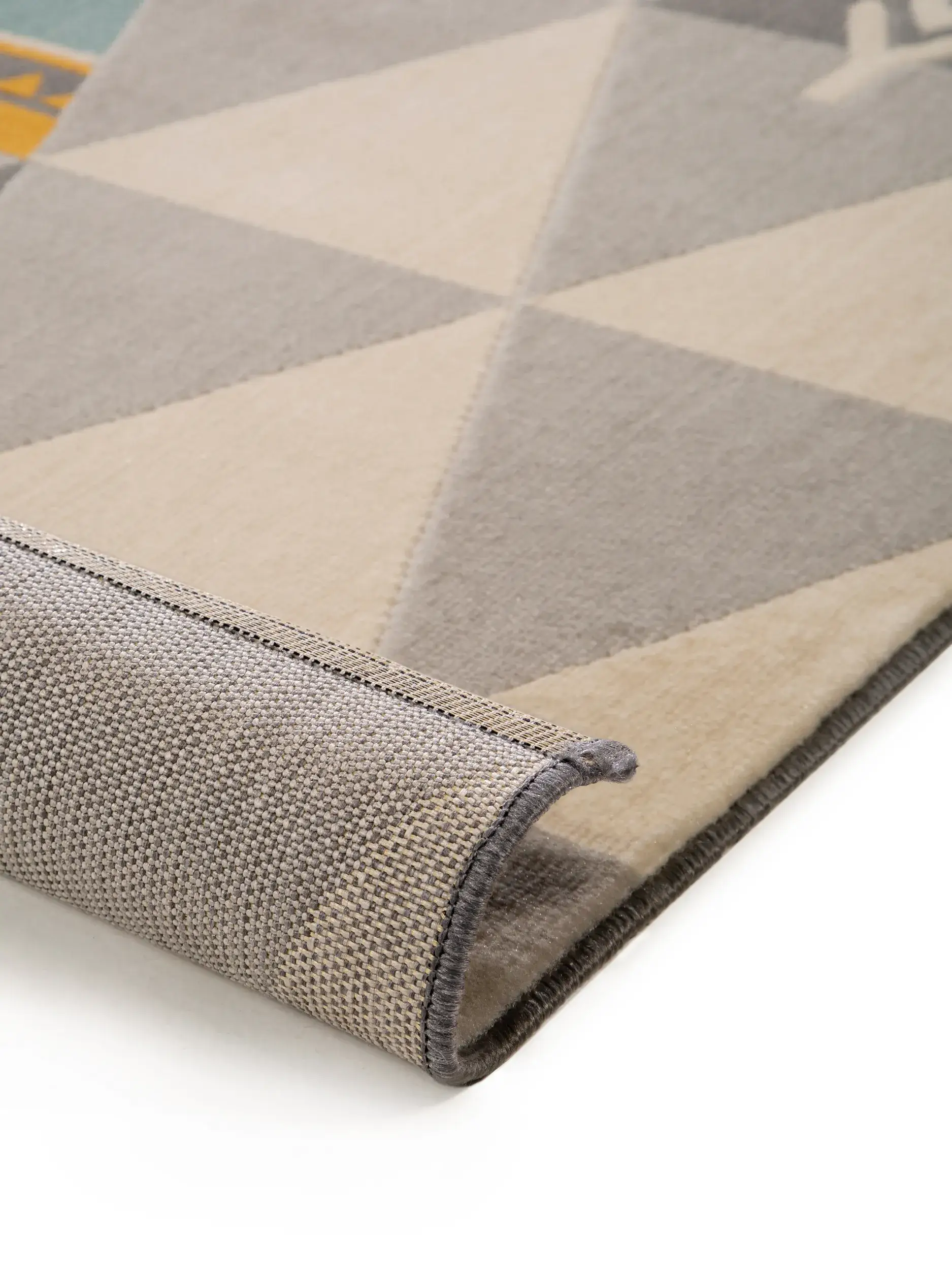 Teppich aus 100% Polypropylen in Beige mit 100% Polypropylen hohem Flor von Lytte