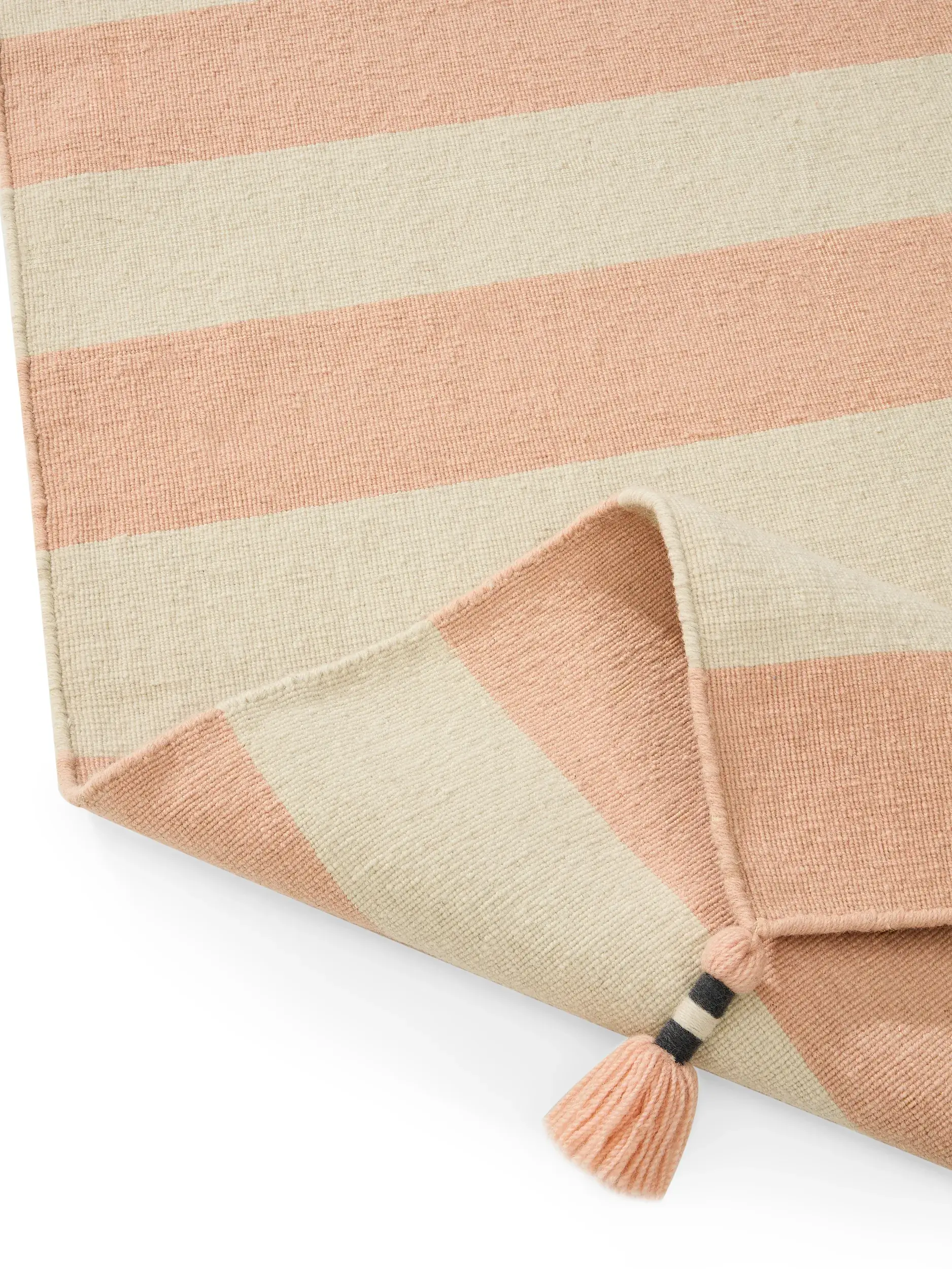 Teppich Janou aus 100% Wolle in Rosa von Lytte