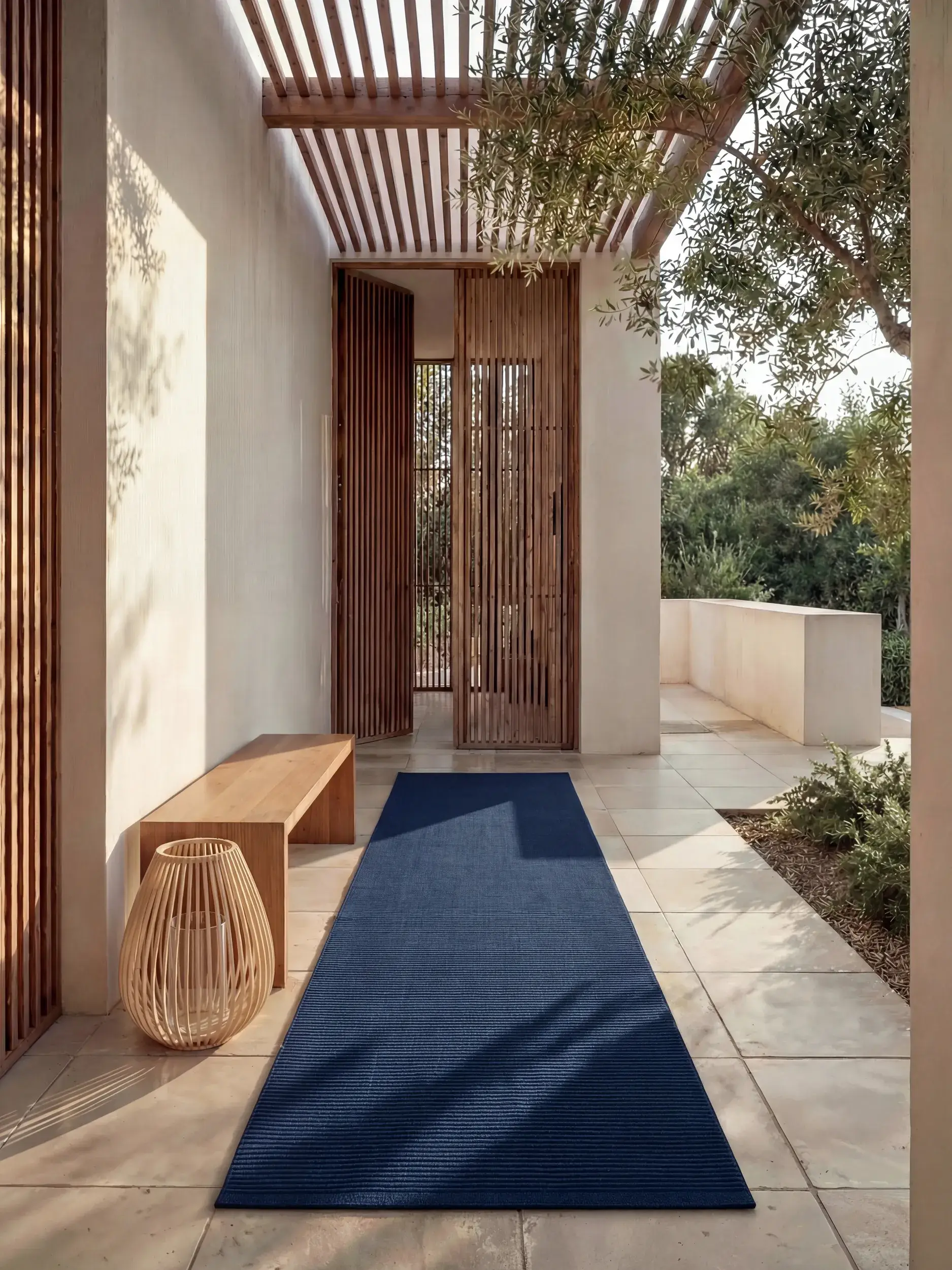 Teppich Arvea aus 100% Polyester (recyceltes PET) in  von benuta Pure