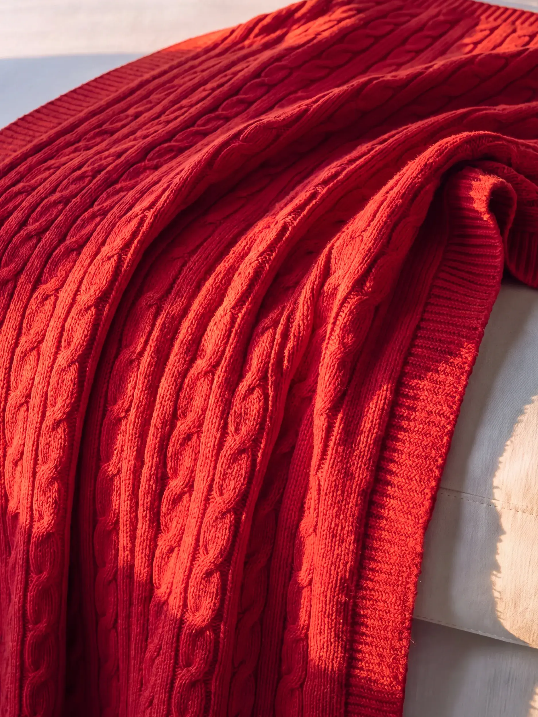 Coperta natalizia Classic Rosso di benuta