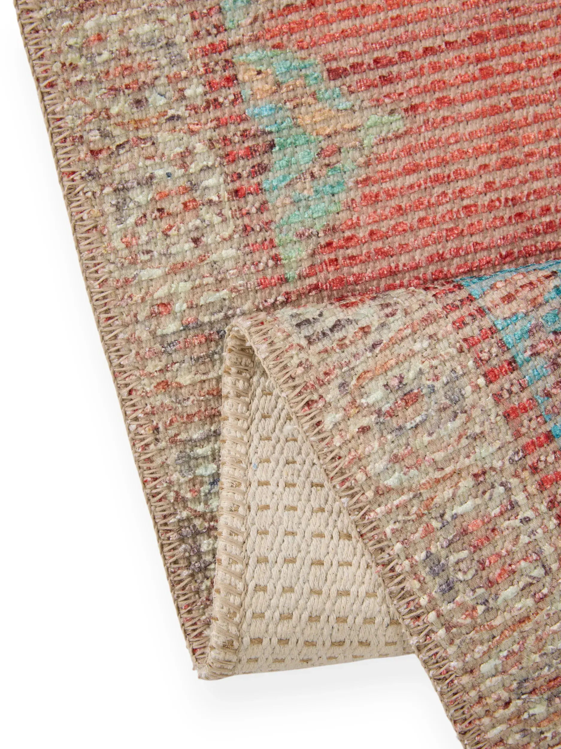 Koberec z 50% Polyester, 50% Polycotton v Multicolor s vlasem výšky 50% Polyester, 50% Polycotton od benuta Nest