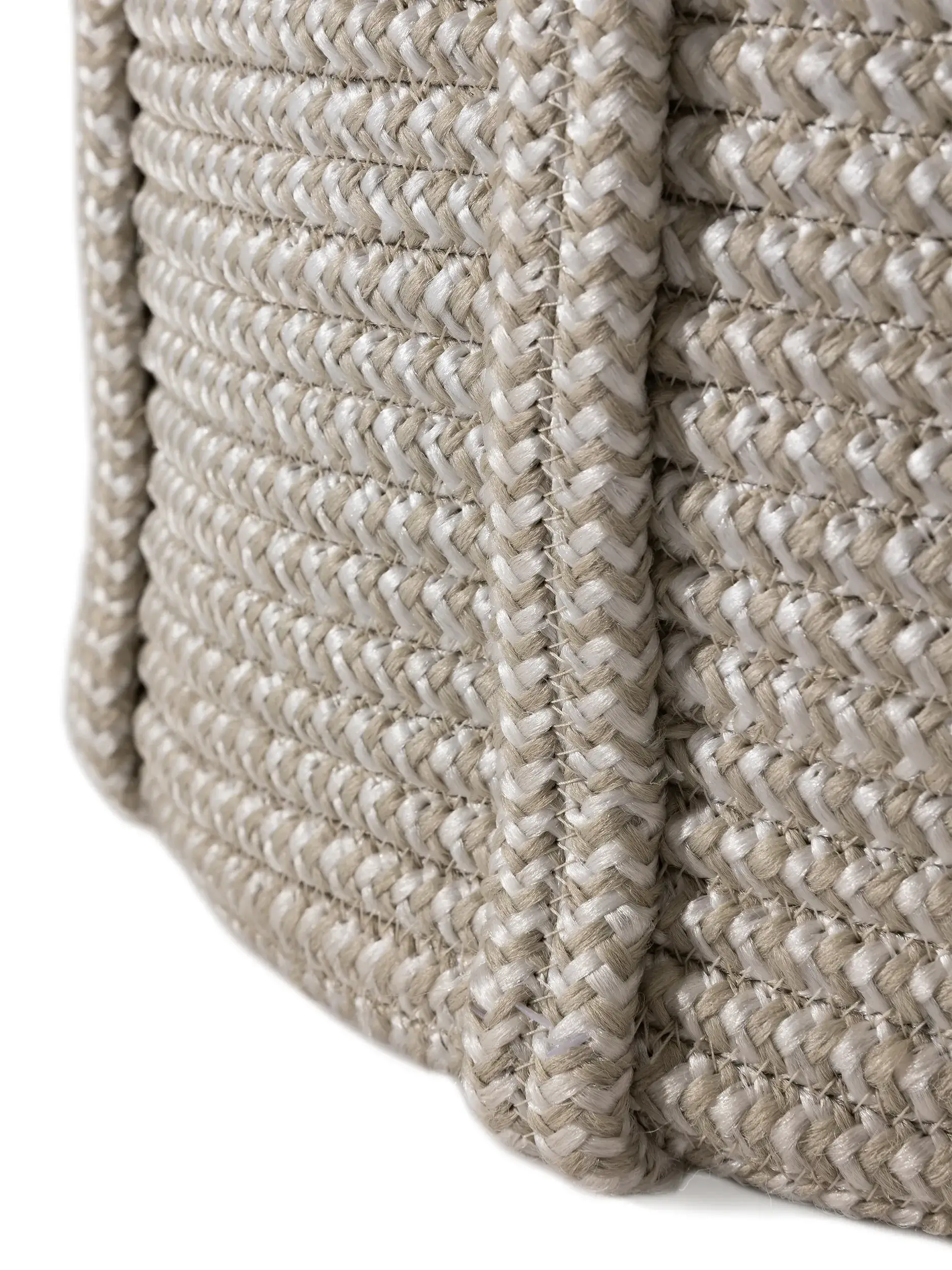 In- & Outdoor Korb Noe Grau/Beige im Design  aus  von benuta Finest