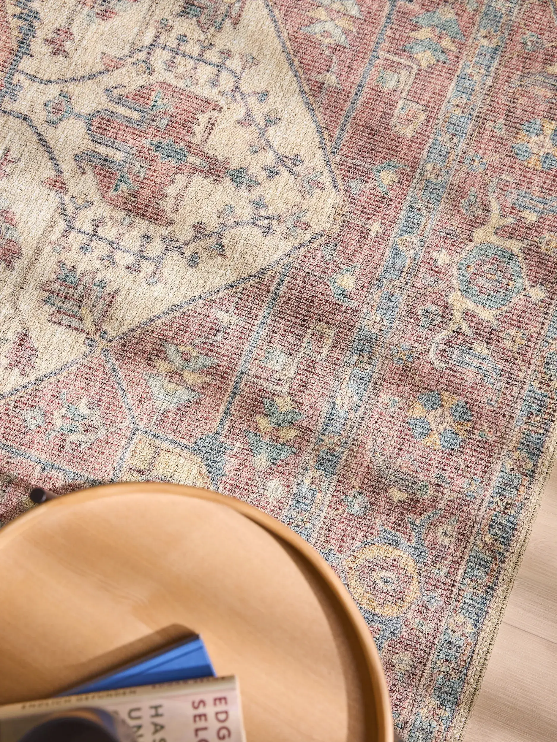 Teppich aus 50% Polyester, 50% Polycotton in Beige mit 50% Polyester, 50% Polycotton hohem Flor von benuta Nest