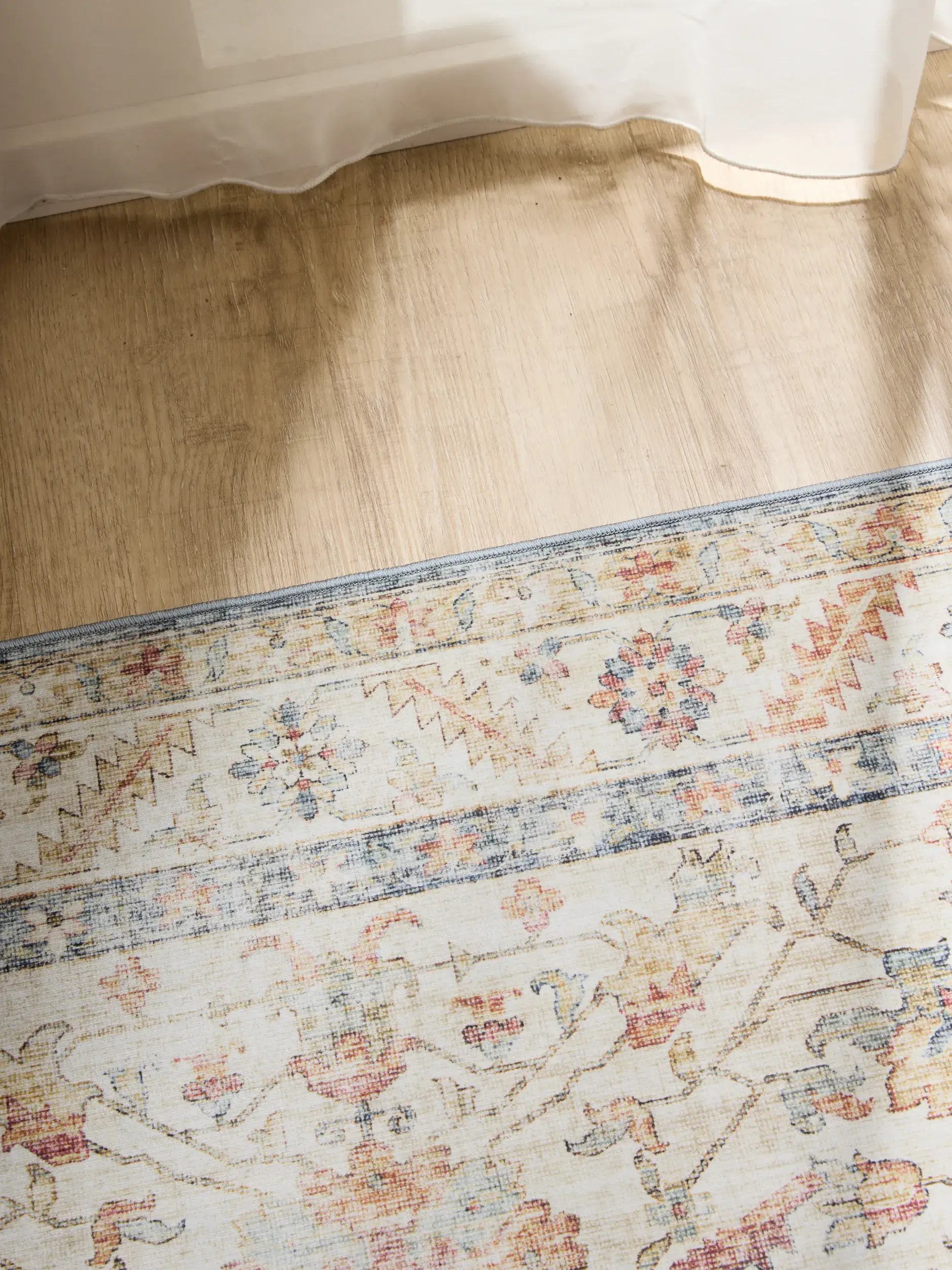 Rug made of 100% Polyester in Multicolour with a 100% Polyester high pile by benuta Basic