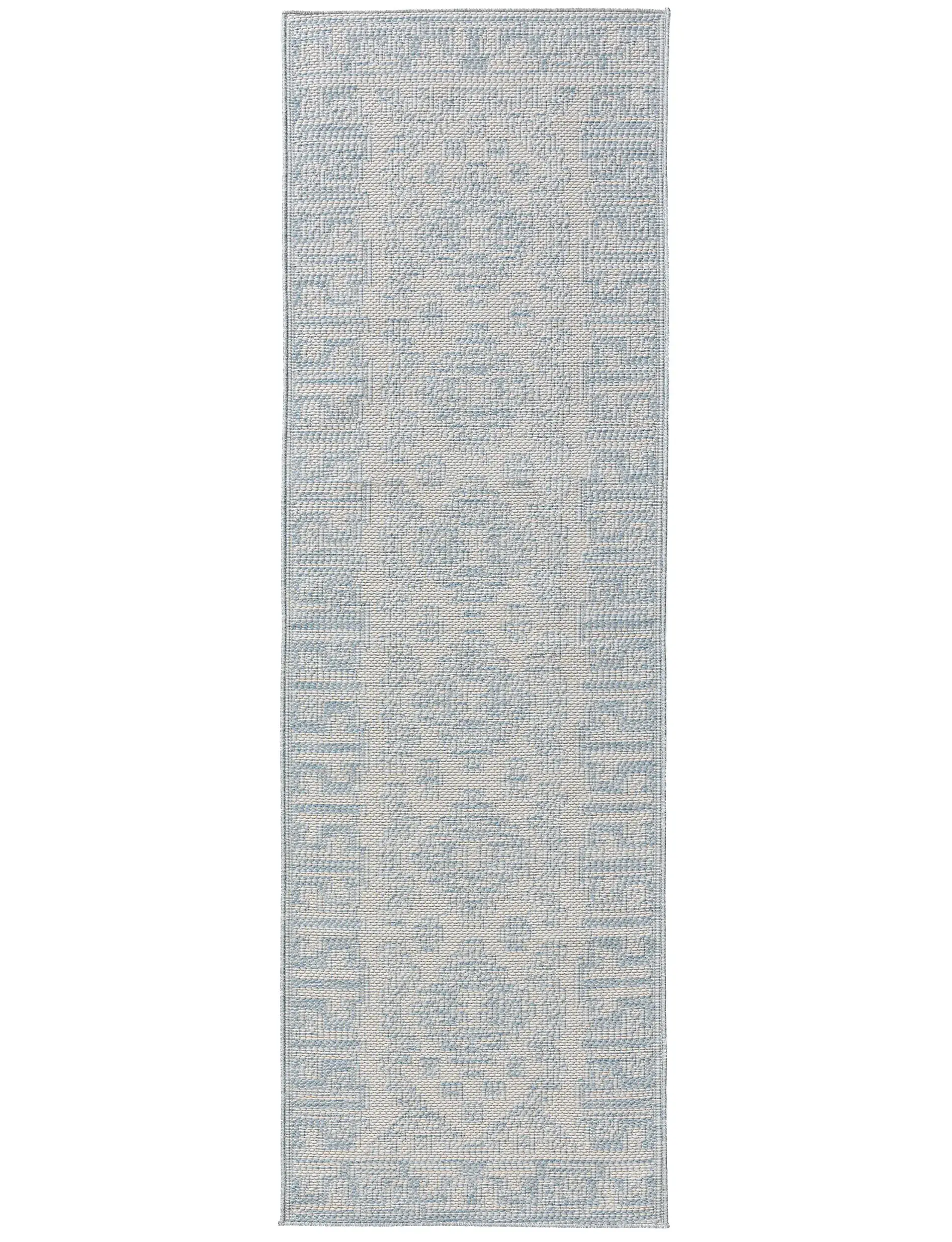 Rug made of 100% Polypropylen in Blue with a 100% Polypropylen high pile by benuta Nest