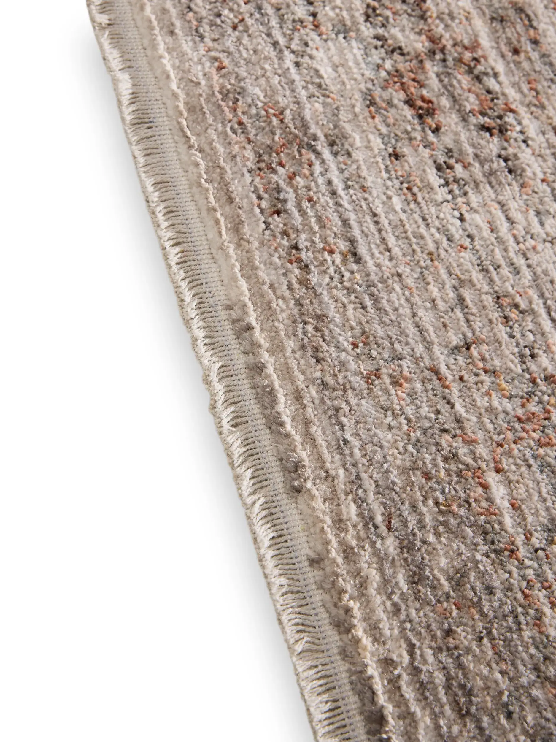 Rug made of 100% Polyester in Grey with a 100% Polyester high pile by benuta Nest