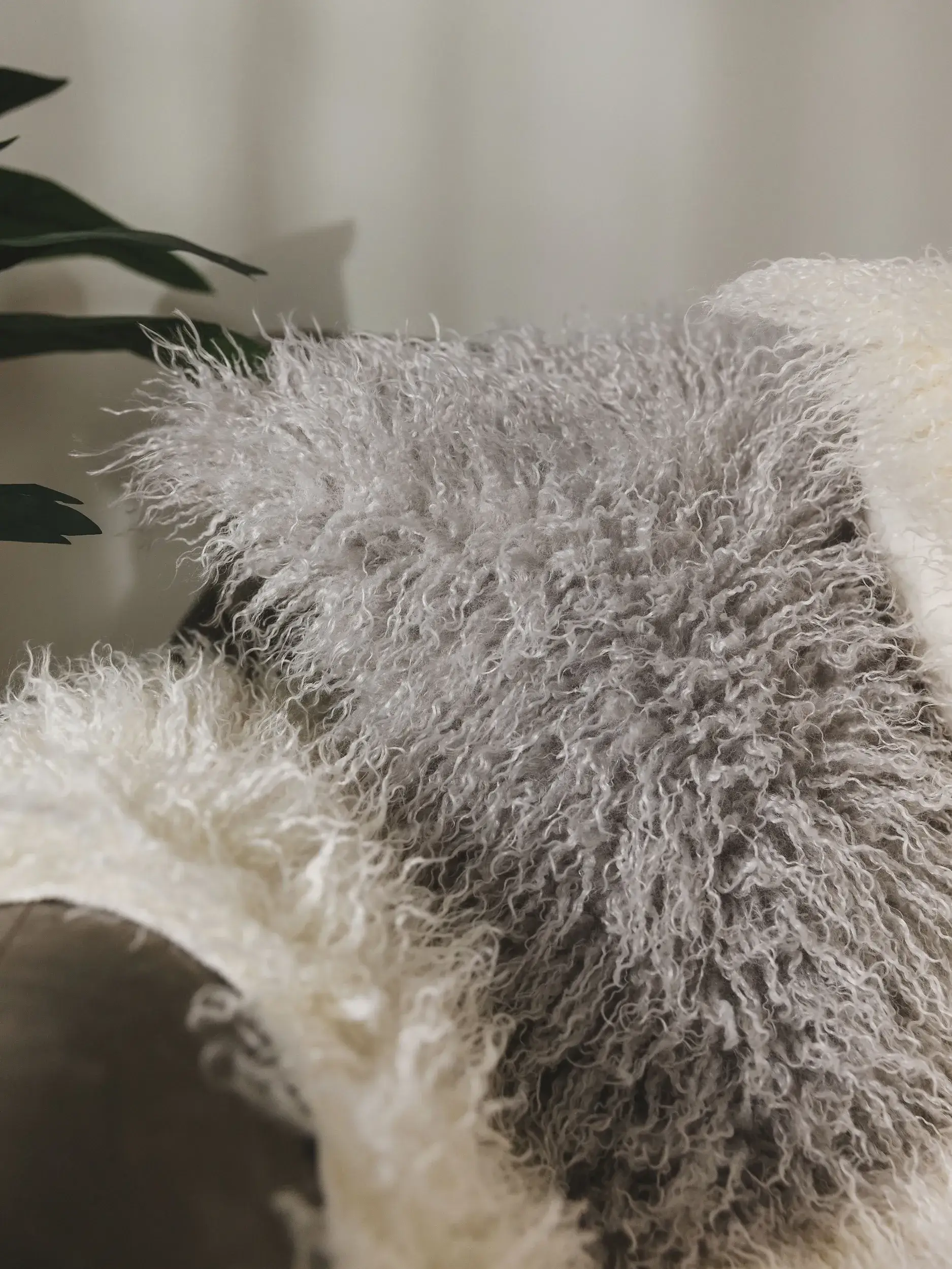 Kissenbezug Oscar Grau in Einfarbig design made of 100% Polyester by benuta Nest