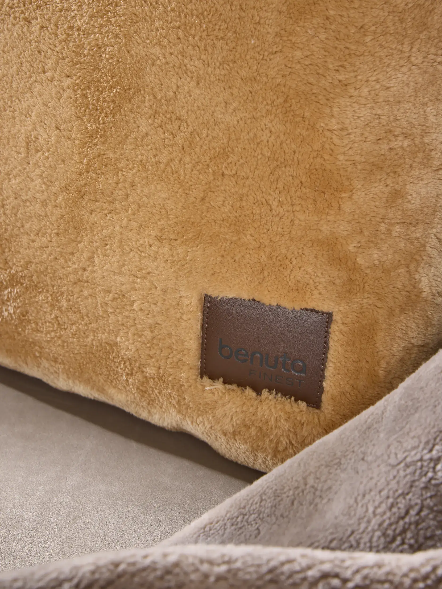 Coussin Lux Beige de benuta