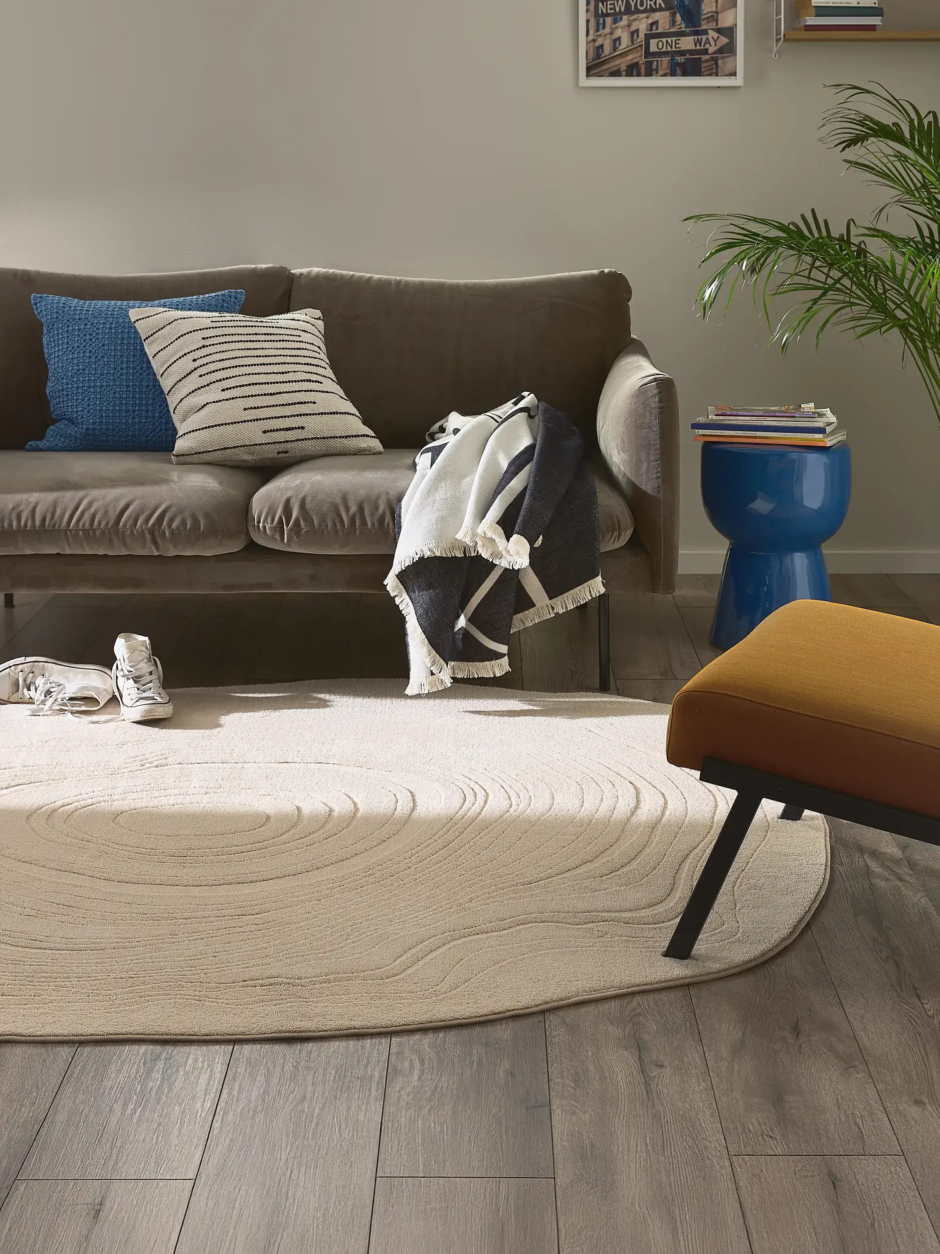 Tappeto lavabile Pam Beige di 