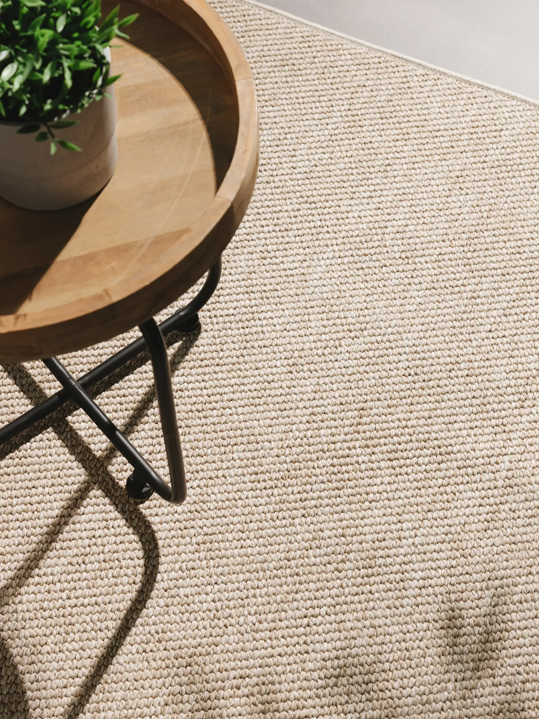 Teppe av 100% Polypropylen i Taupe med 100% Polypropylen høy lugg fra benuta Basic