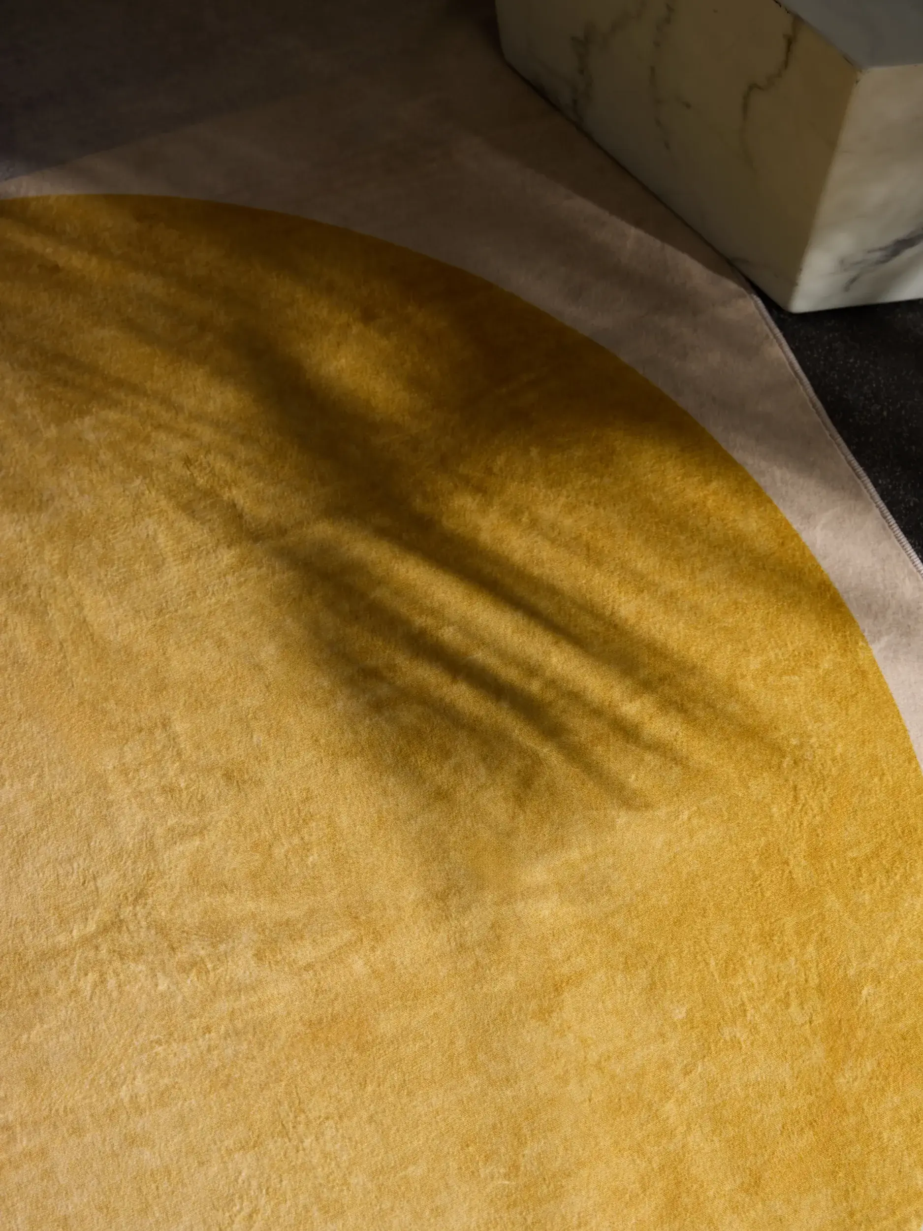 Teppich aus 100% Polyester in Blau mit 100% Polyester hohem Flor von benuta Pop
