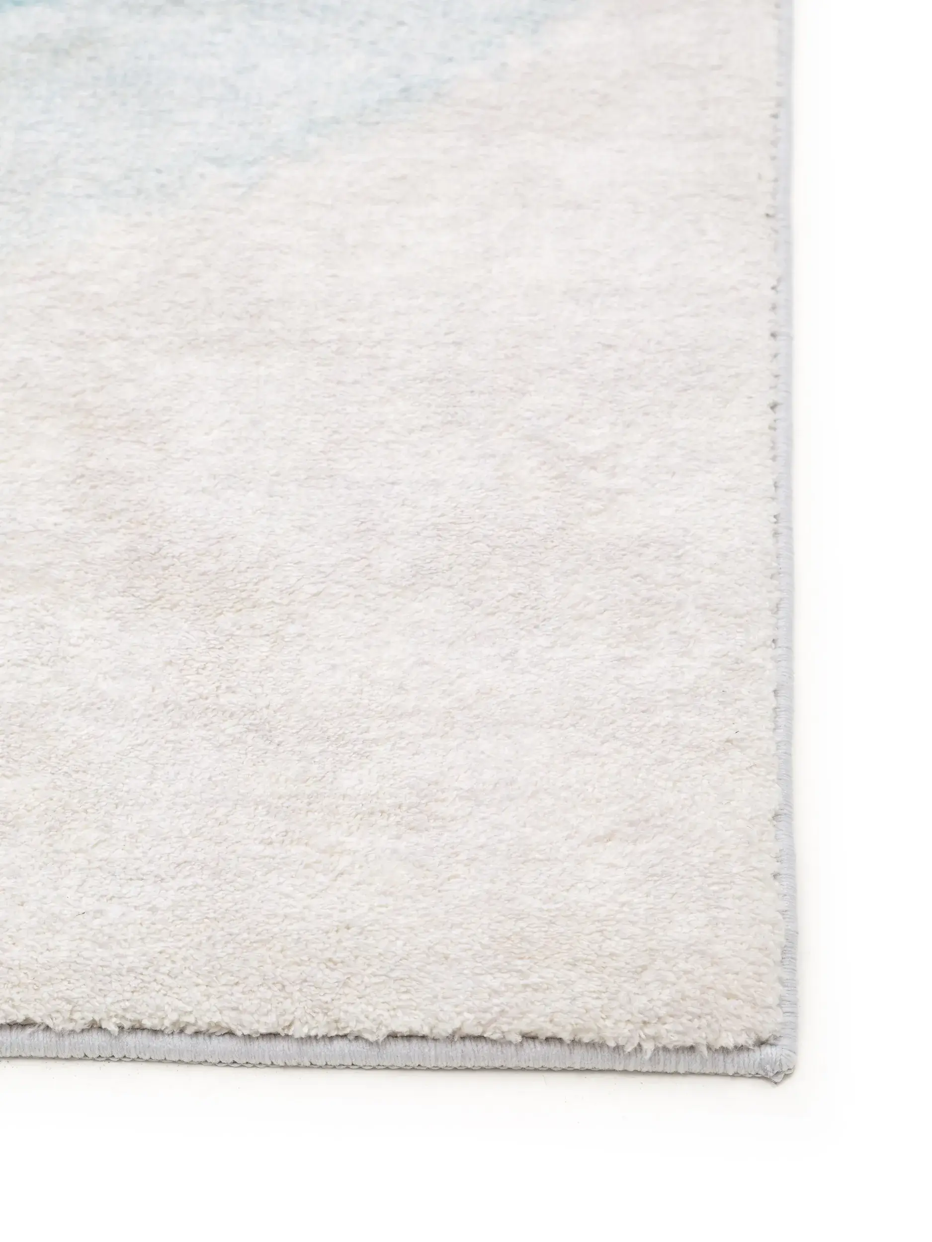Rug made of 100% Polyester in Blau with a 100% Polyester high pile by benuta Pop
