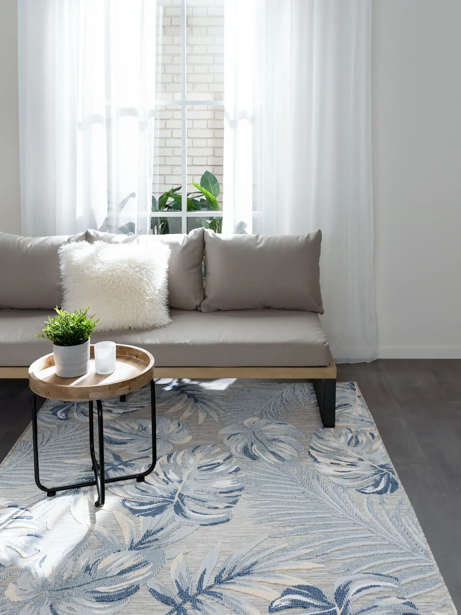 Rug made of 100% Polypropylen in Multicolour with a 100% Polypropylen high pile by benuta Basic