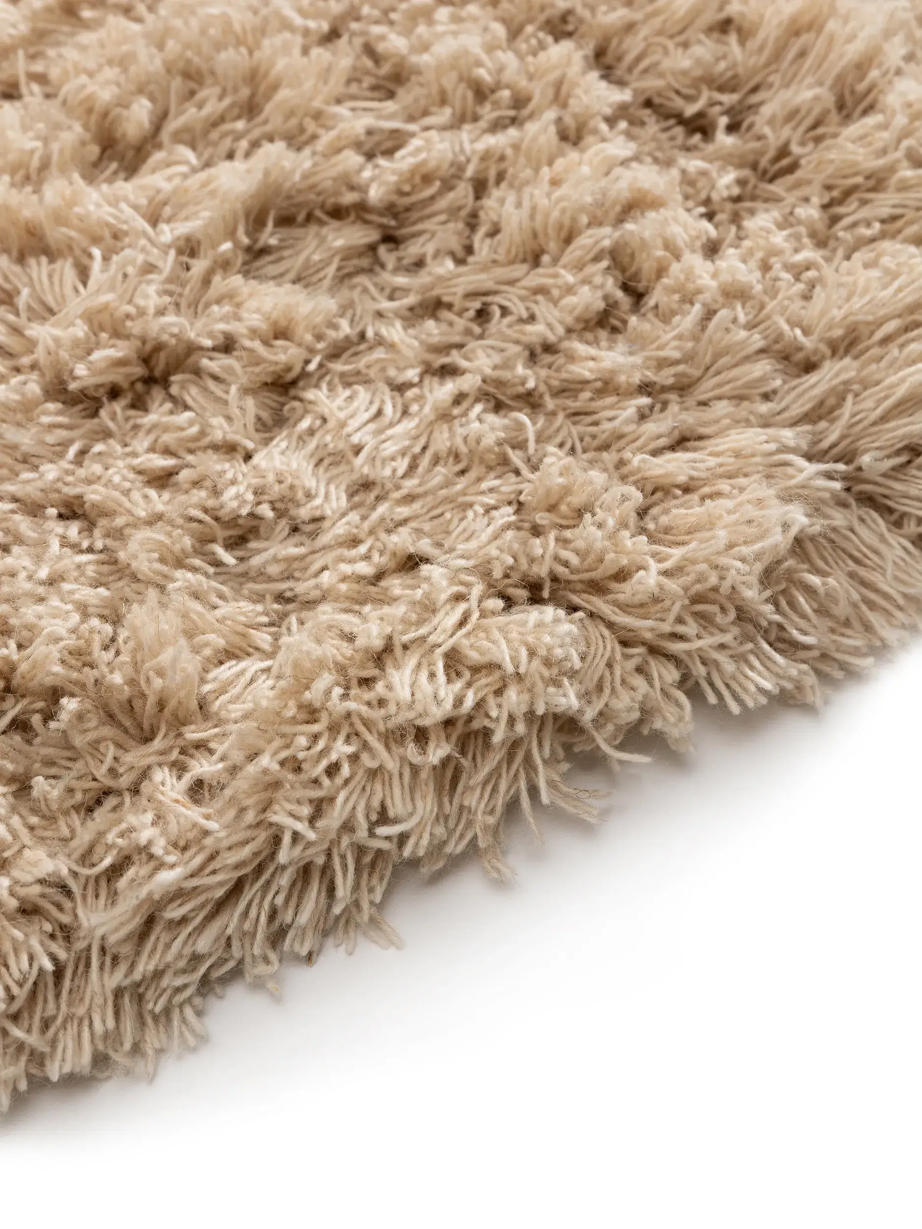 Tapete de 100% Wolle em Beige com pelo de 100% Wolle de altura da benuta Pure