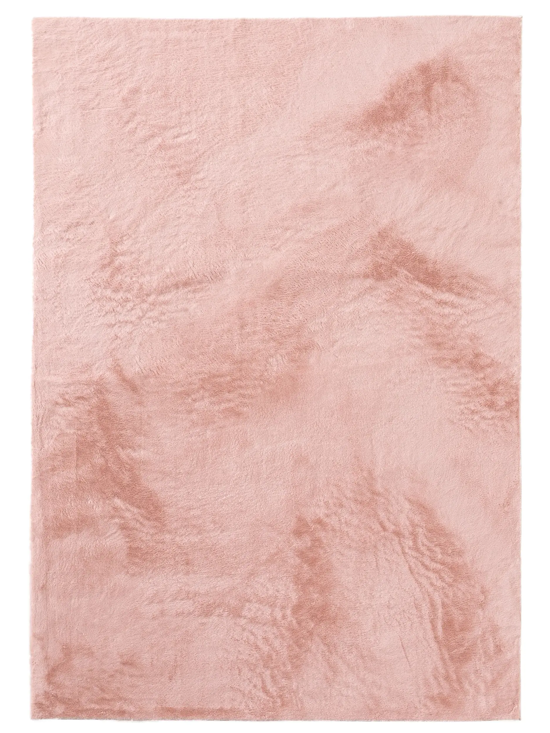 Tapete de 100% Polyester em Rosa com pelo de 100% Polyester de altura da benuta Basic