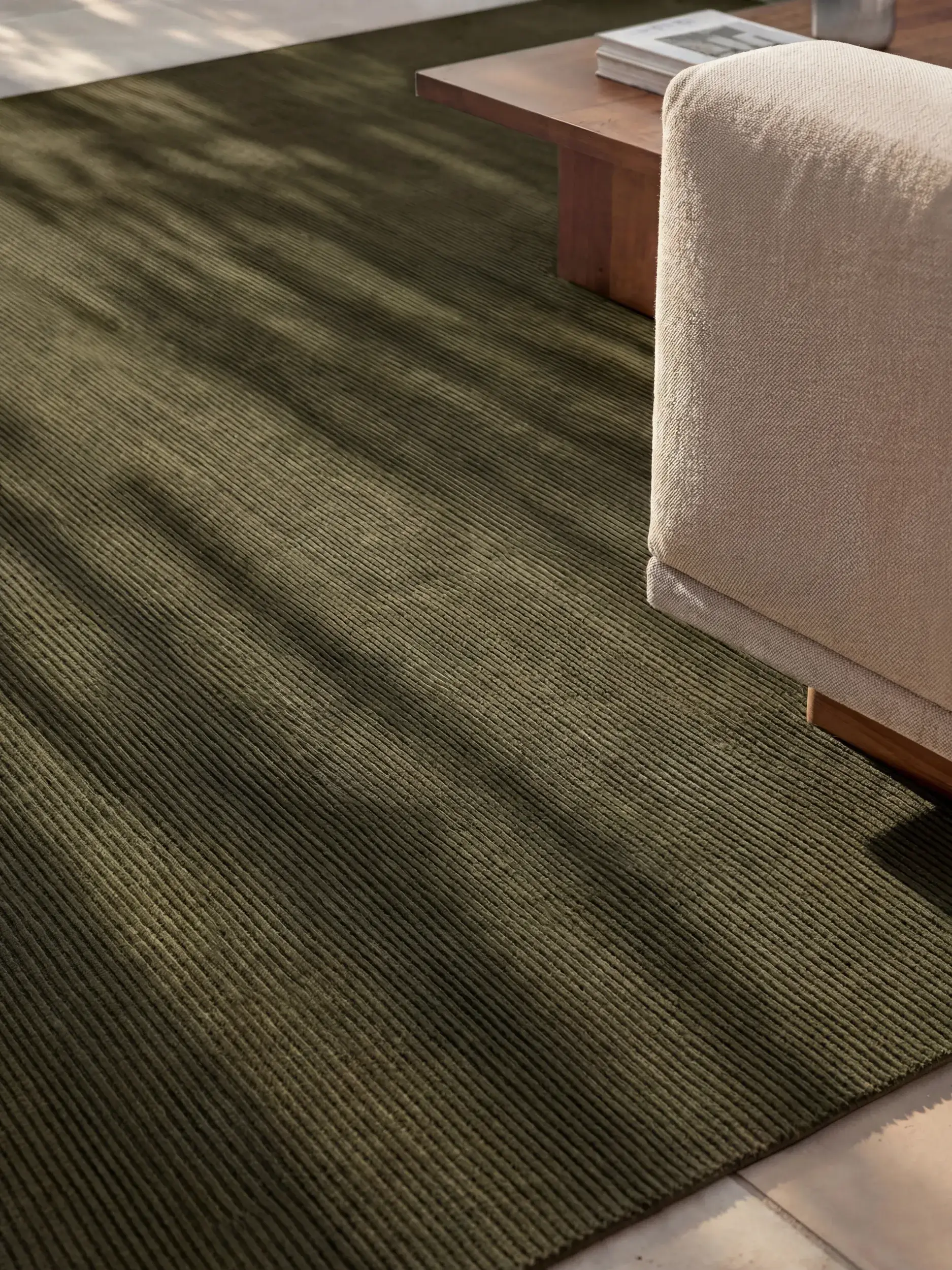 Teppich Arvea aus 100% Polyester (recyceltes PET) in  von benuta Pure