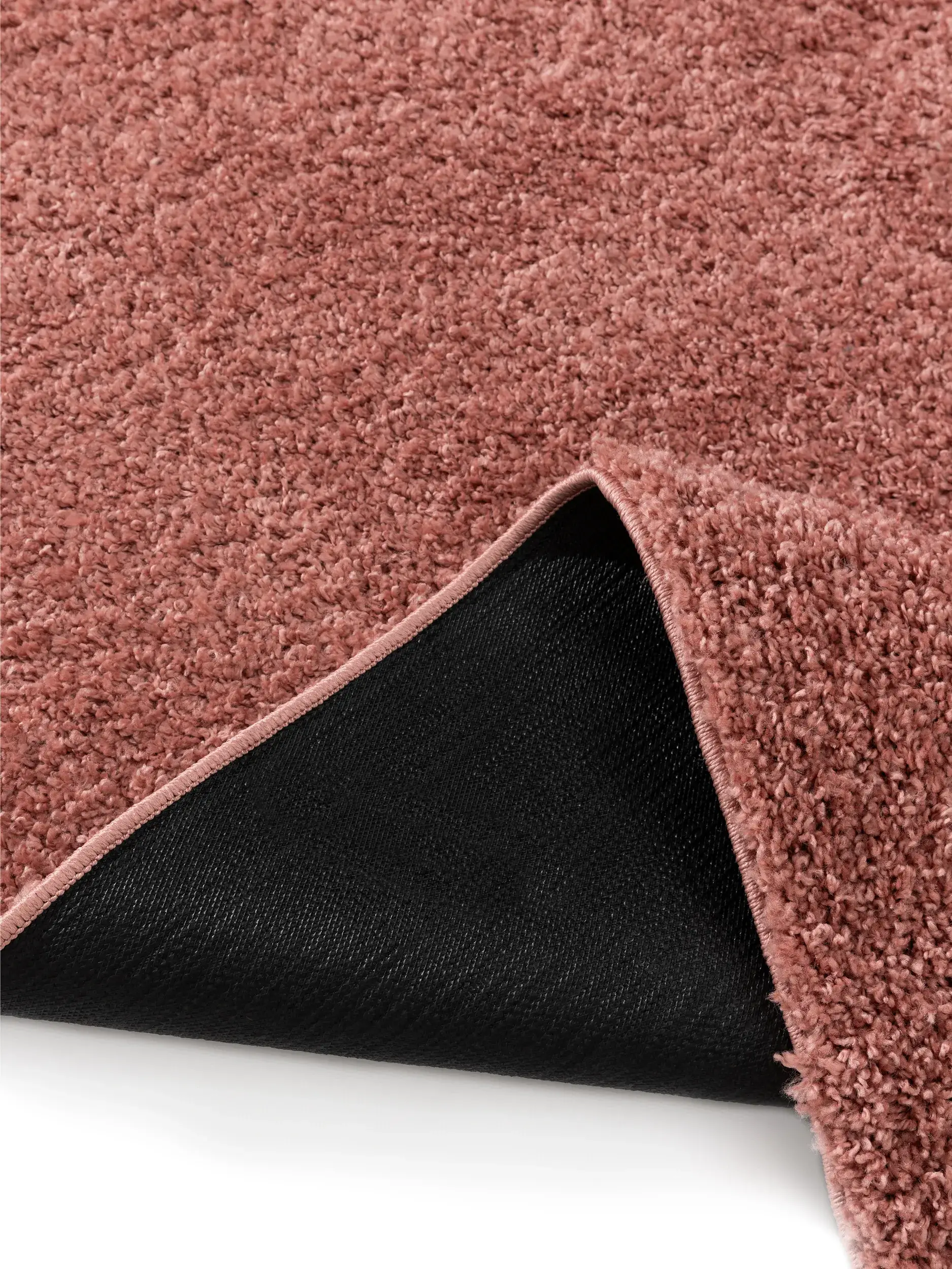 Teppe av 100% Polypropylen i Rosa med 100% Polypropylen høy lugg fra benuta Basic