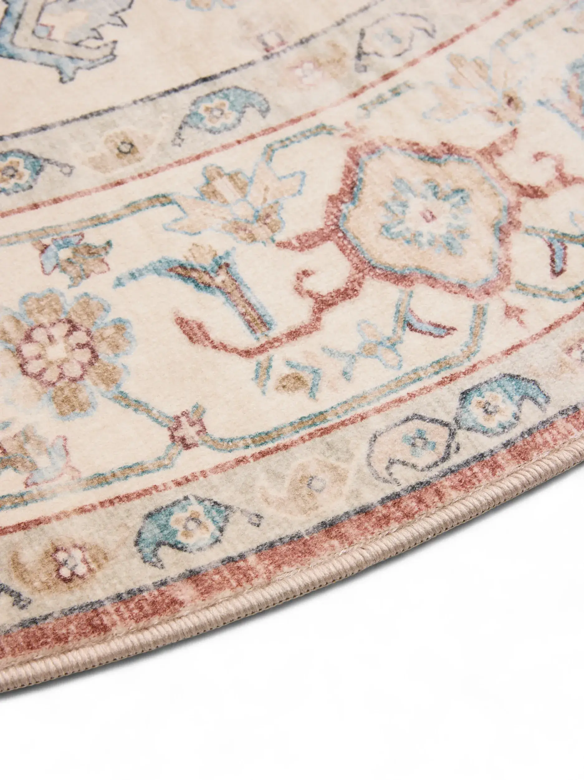 Rug made of 100% Polyester in Multicolour with a 100% Polyester high pile by benuta Nest
