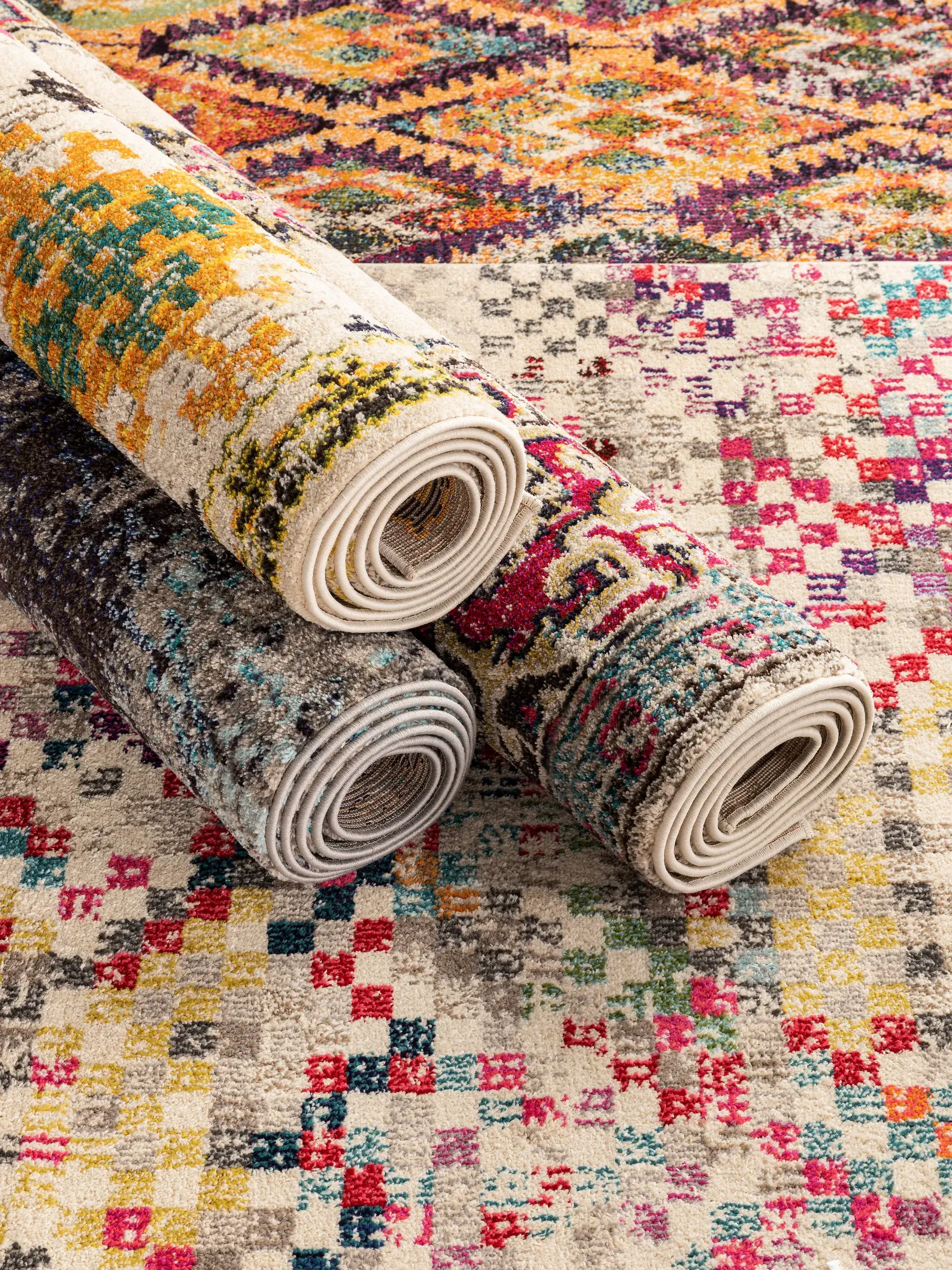 Teppich aus 100% Polypropylen in Multicolor mit 100% Polypropylen hohem Flor von benuta Nest