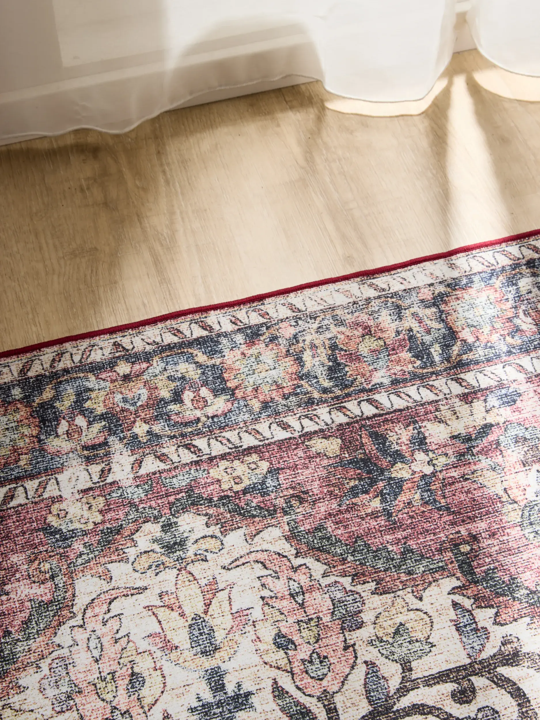 Rug made of 100% Polyester in Multicolour with a 100% Polyester high pile by benuta Basic