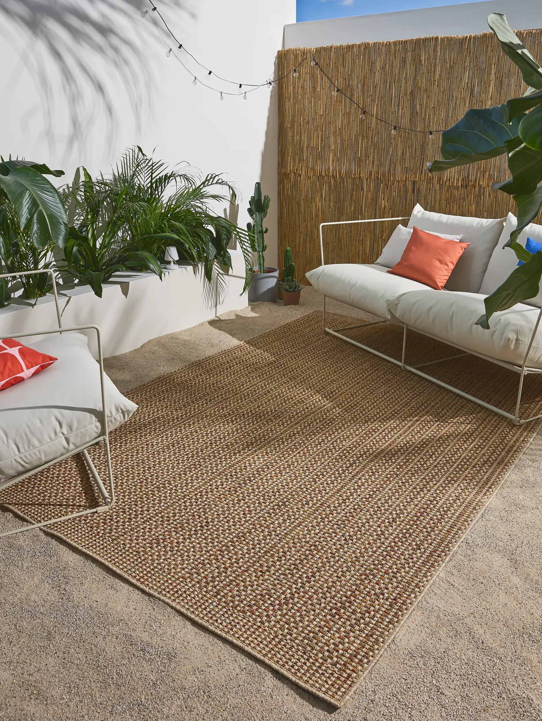 Teppich aus 100% Polypropylen in Multicolor mit 100% Polypropylen hohem Flor von benuta Nest