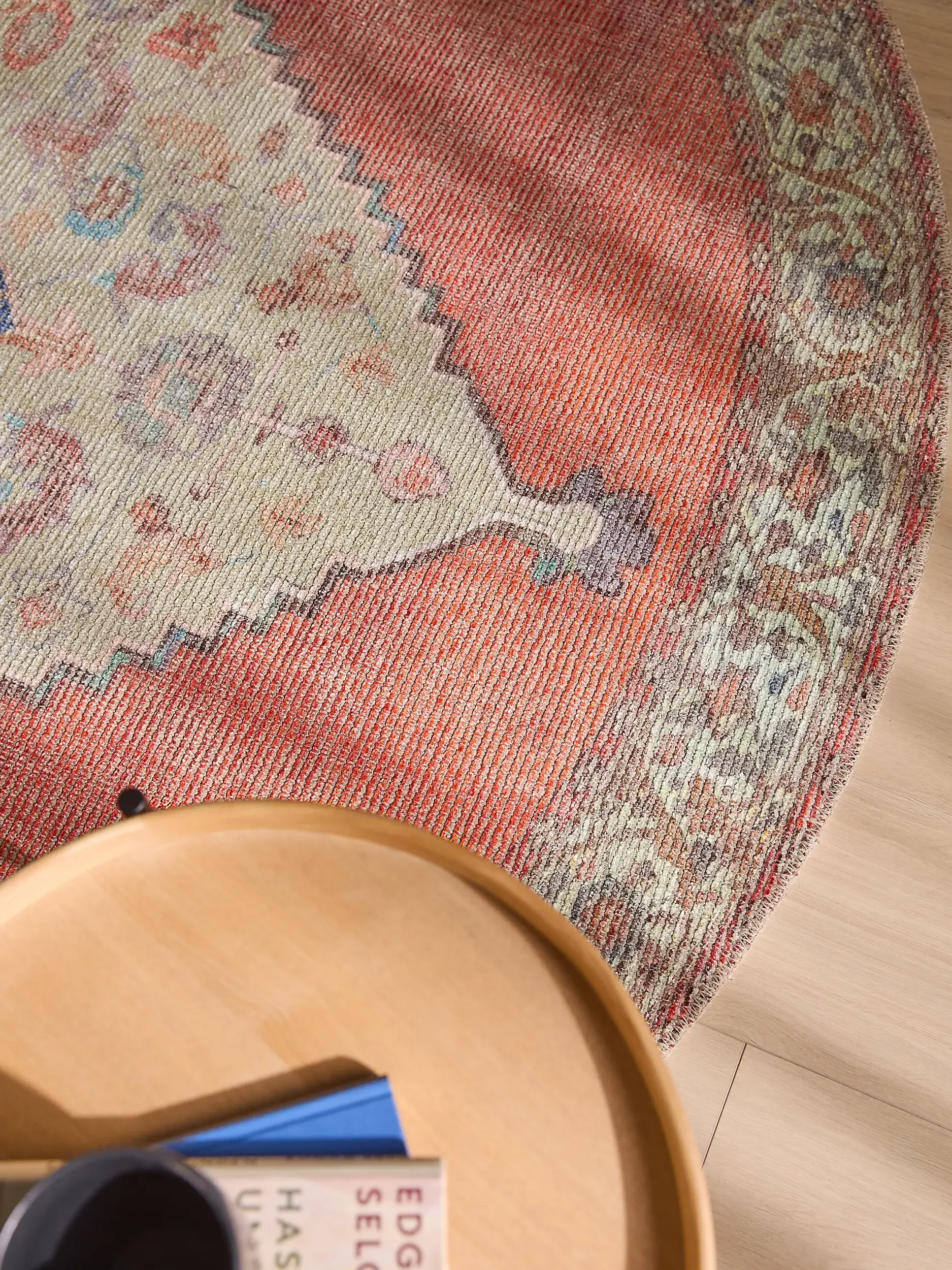 Rug made of 50% Polyester, 50% Polycotton in Multicolour with a 50% Polyester, 50% Polycotton high pile by benuta Nest