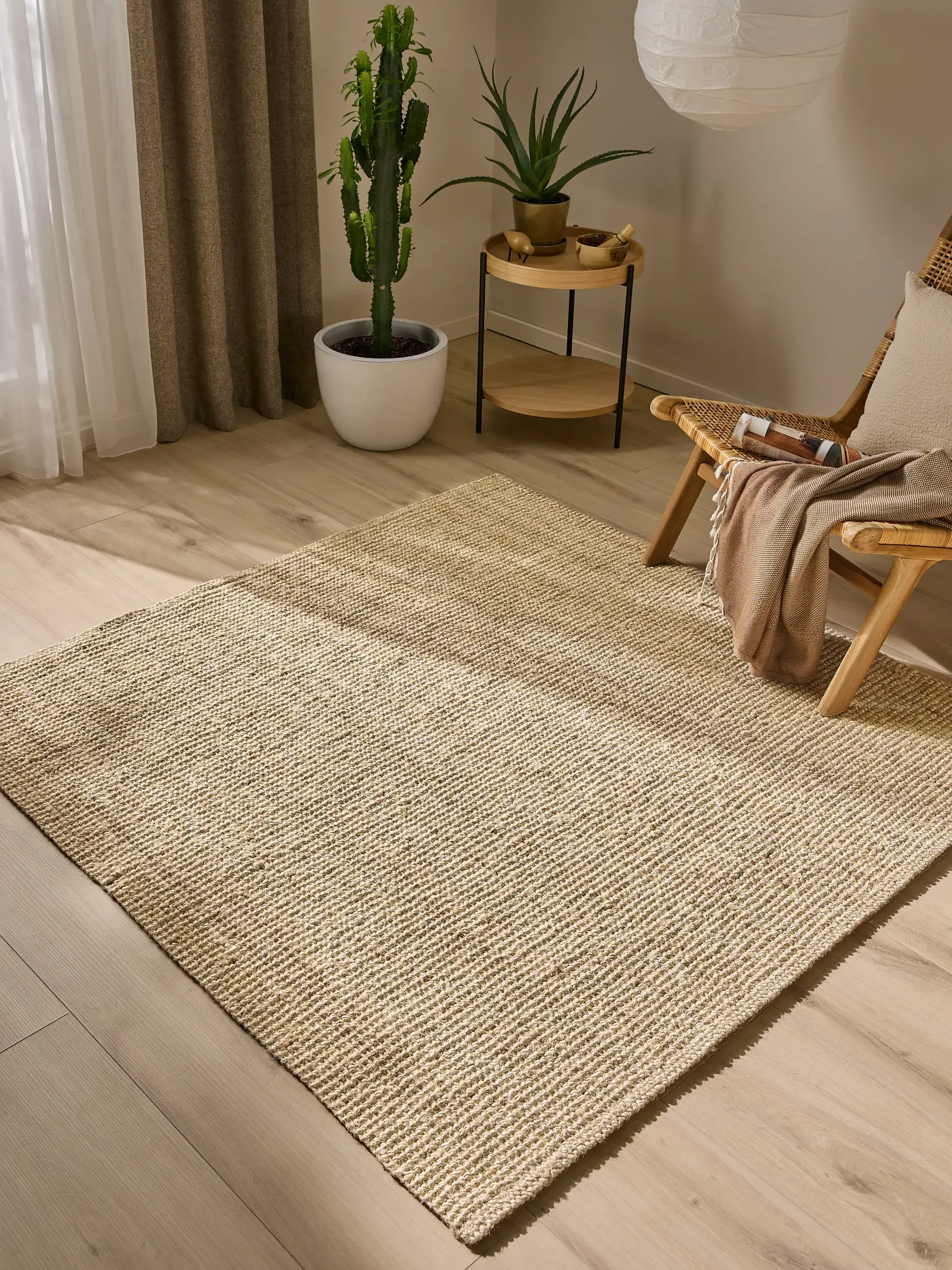 Teppich Svea aus 100% Jute in Beige von benuta Pure