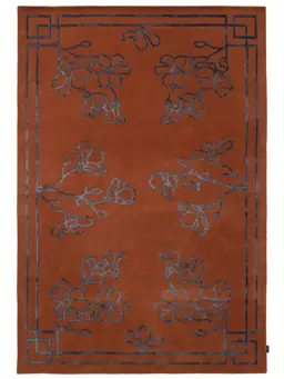 Tapis en laine Sakura Rouge
