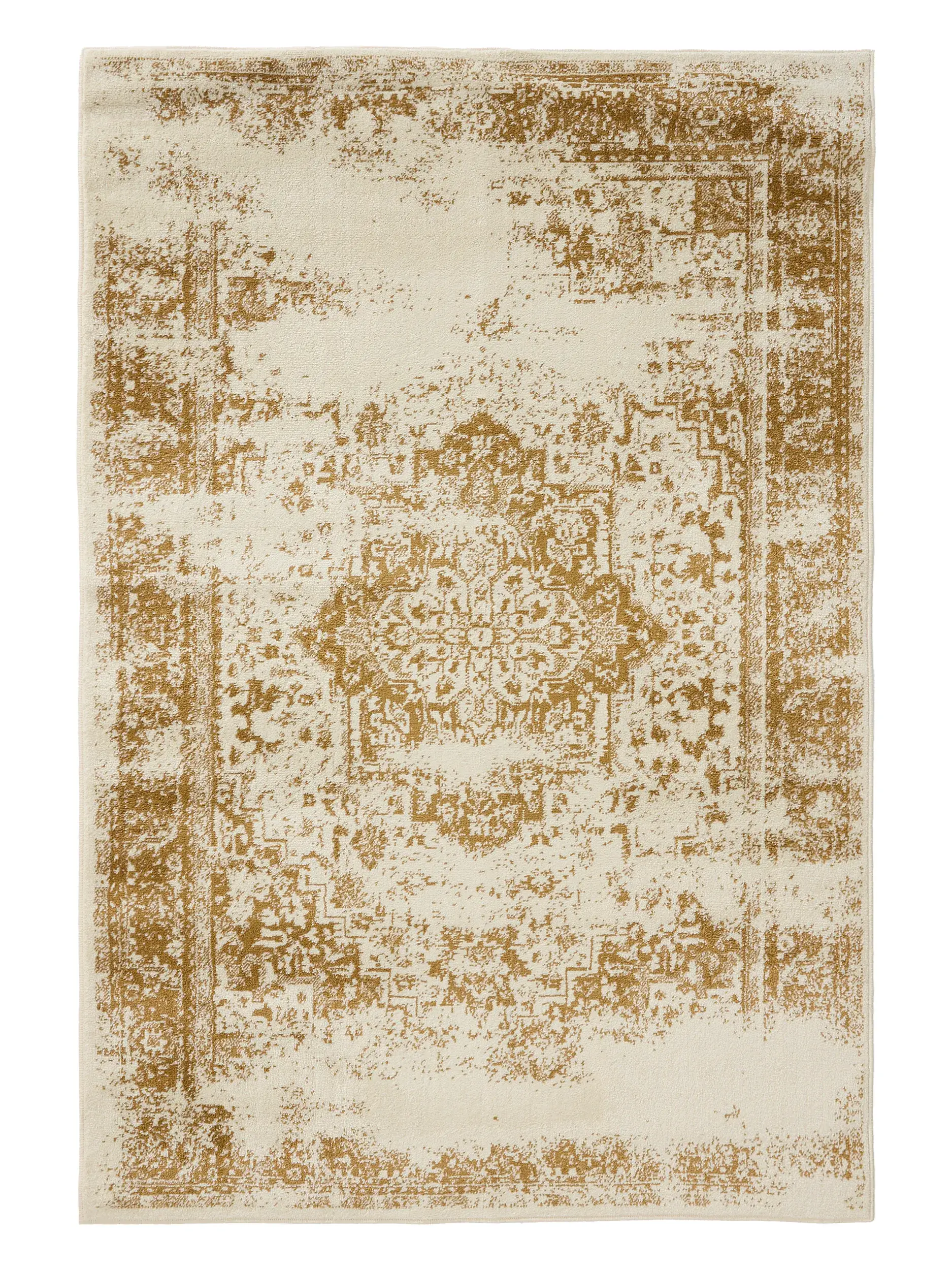 Rug made of 100% Polypropylen in Beige with a 100% Polypropylen high pile by benuta Basic